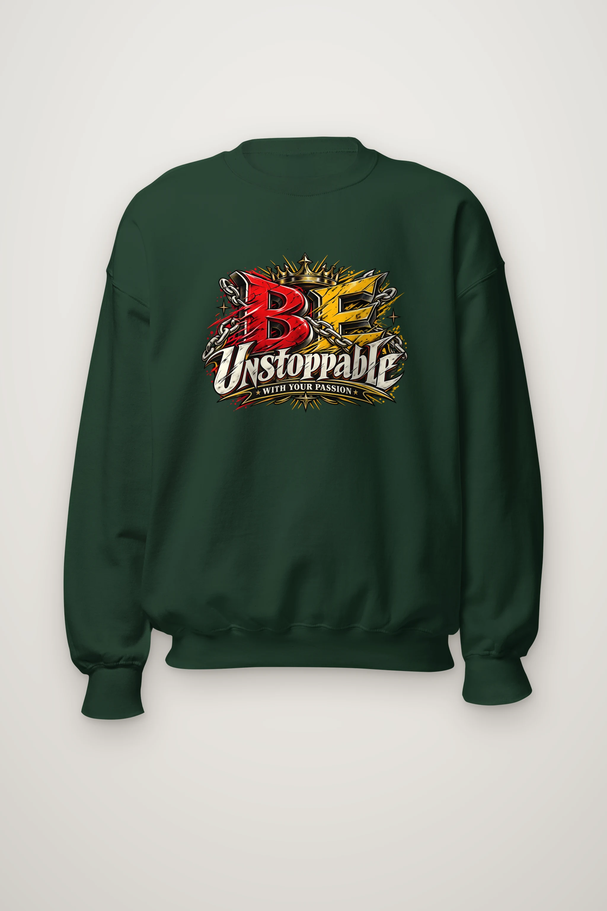 "Be Unstoppable Graphic" Heavy Blend Unisex Crewneck Sweatshirt