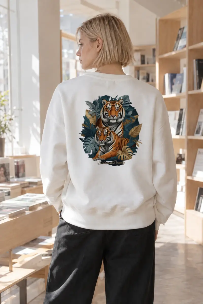 “Untamed Beauty” Heavy Blend Unisex Crewneck Sweatshirt | Gildan 18000