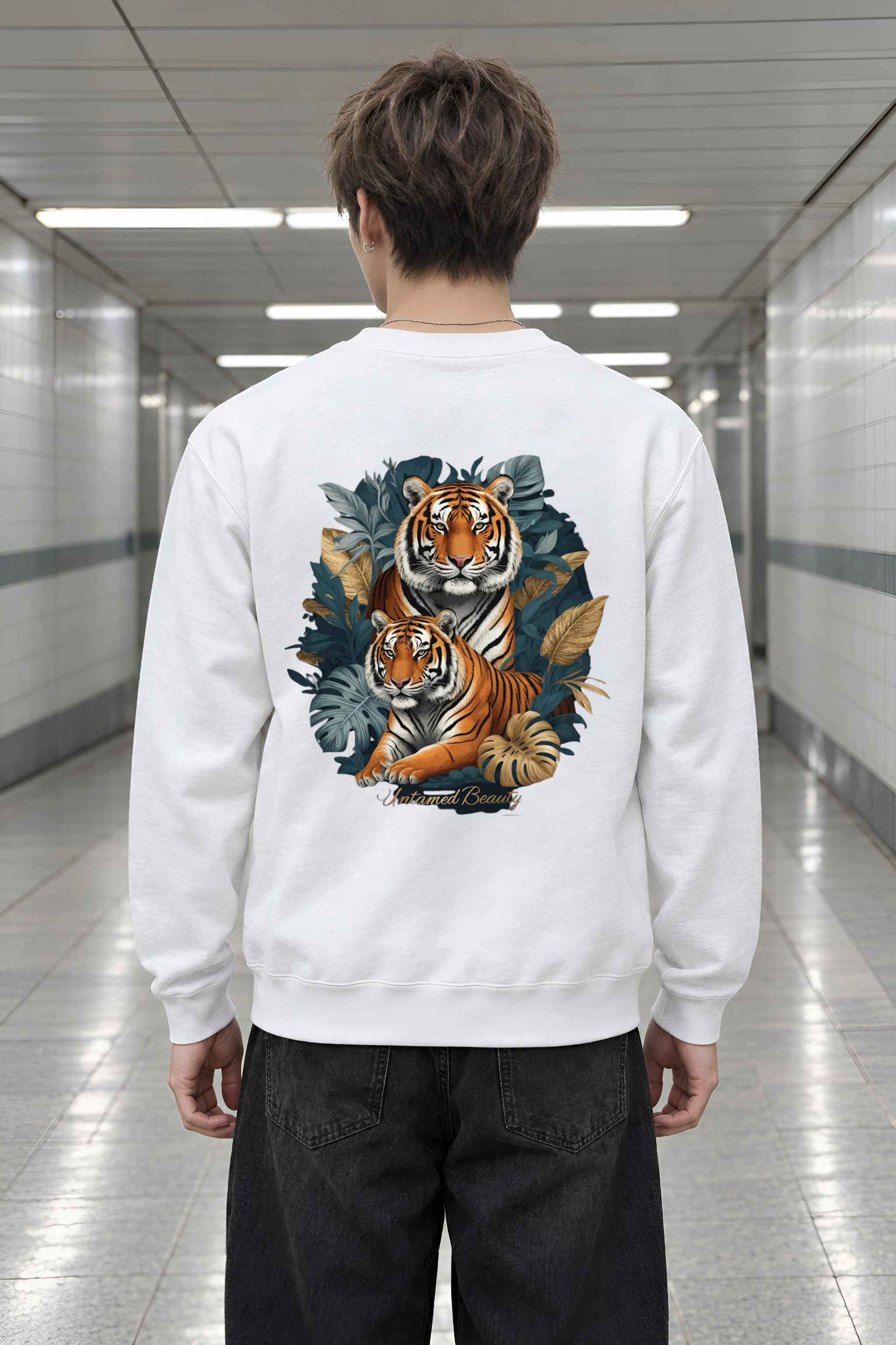 "Untamed Beauty" Heavy Blend Unisex Crewneck Sweatshirt
