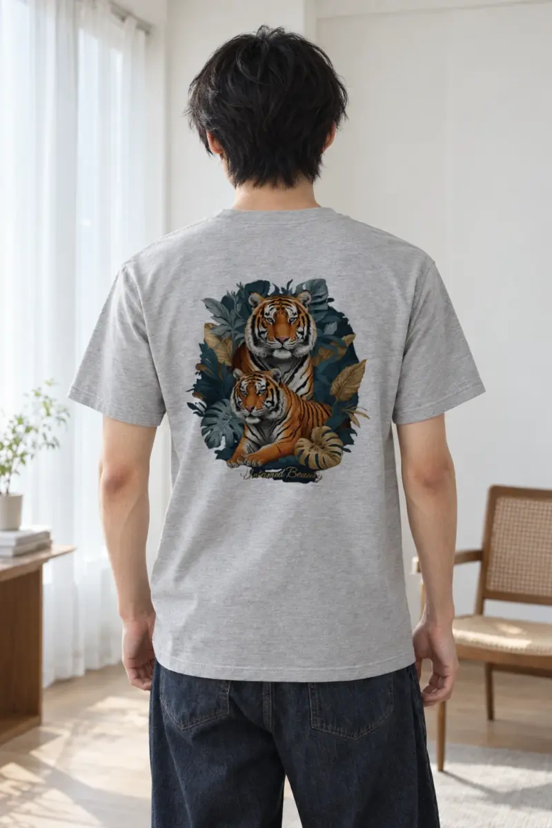 "Untamed Beauty" Heavyweight Unisex Crewneck T-shirt | Gildan 5000