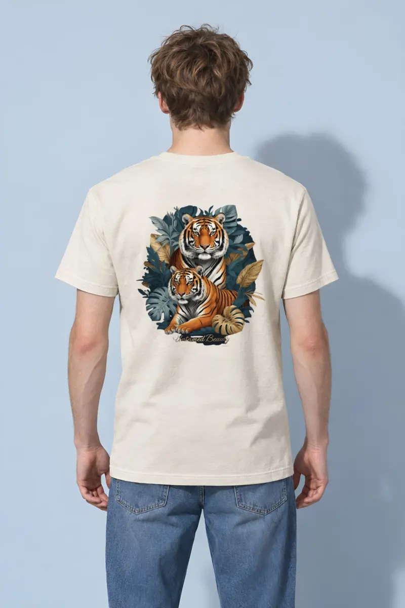 "Untamed Beauty" Heavyweight Unisex Crewneck T-shirt