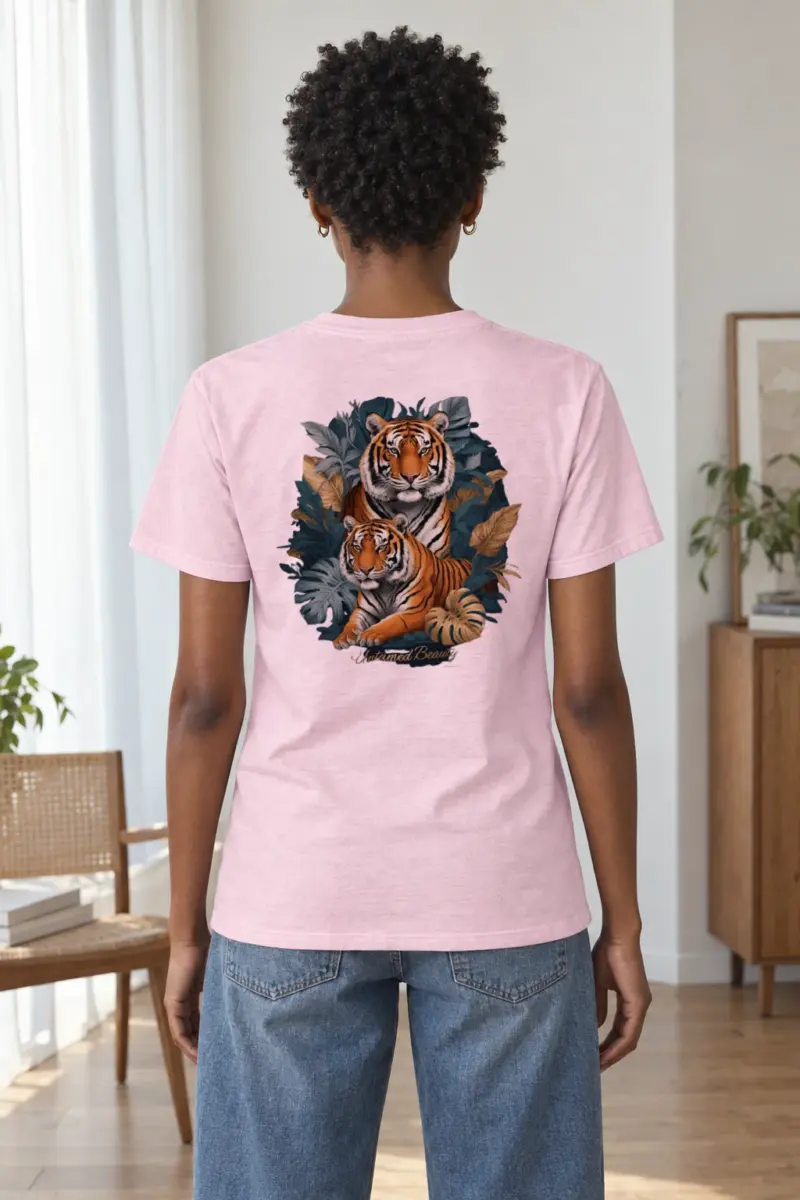 "Untamed Beauty" Heavyweight Unisex Crewneck T-shirt | Gildan 5000