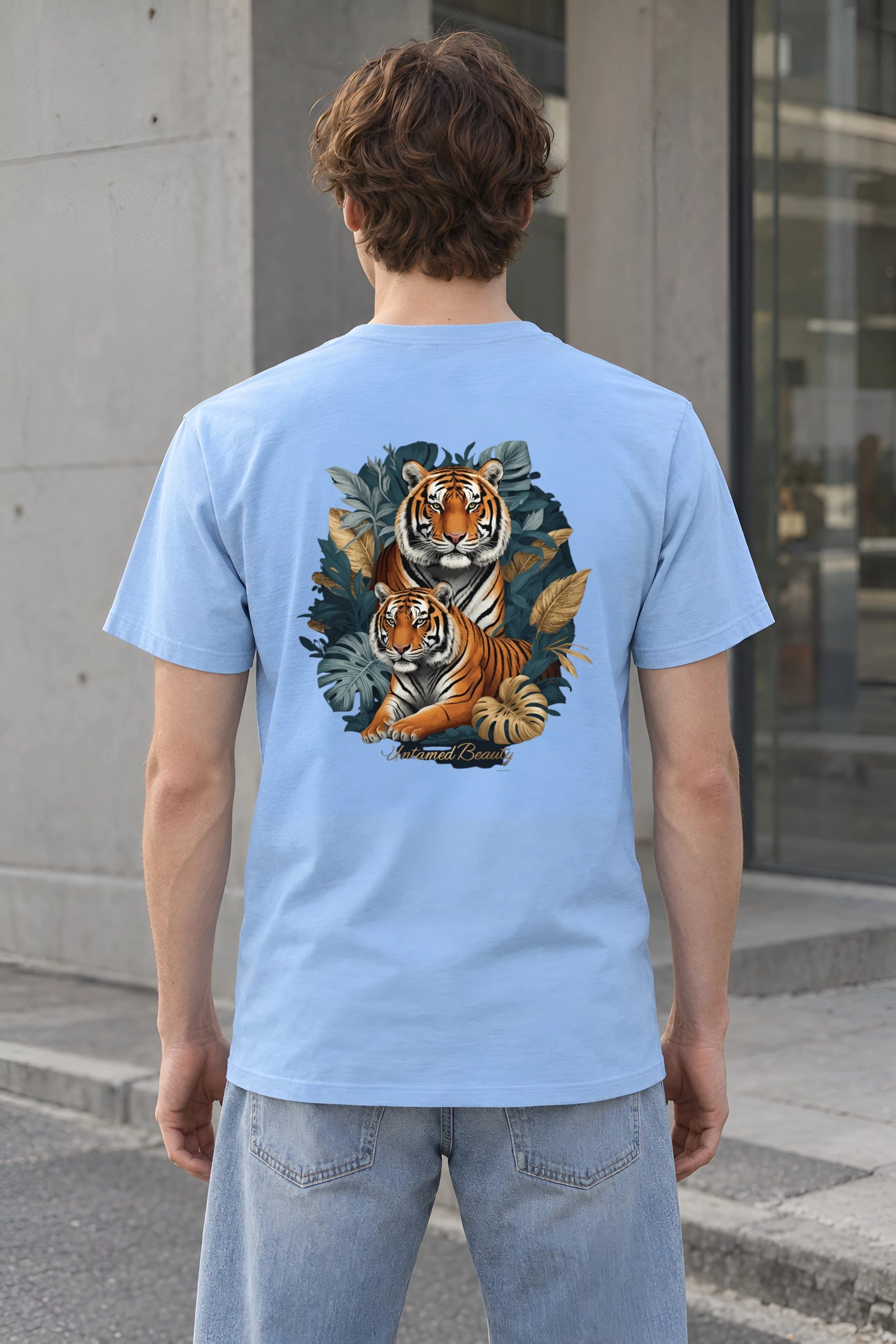 "Untamed Beauty" Heavyweight Unisex Crewneck T-shirt