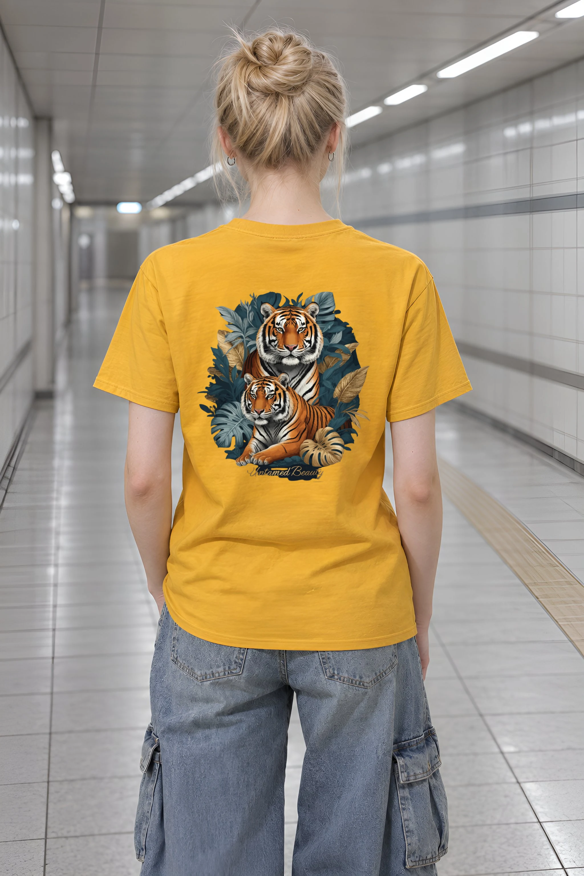 "Untamed Beauty" Heavyweight Unisex Crewneck T-shirt