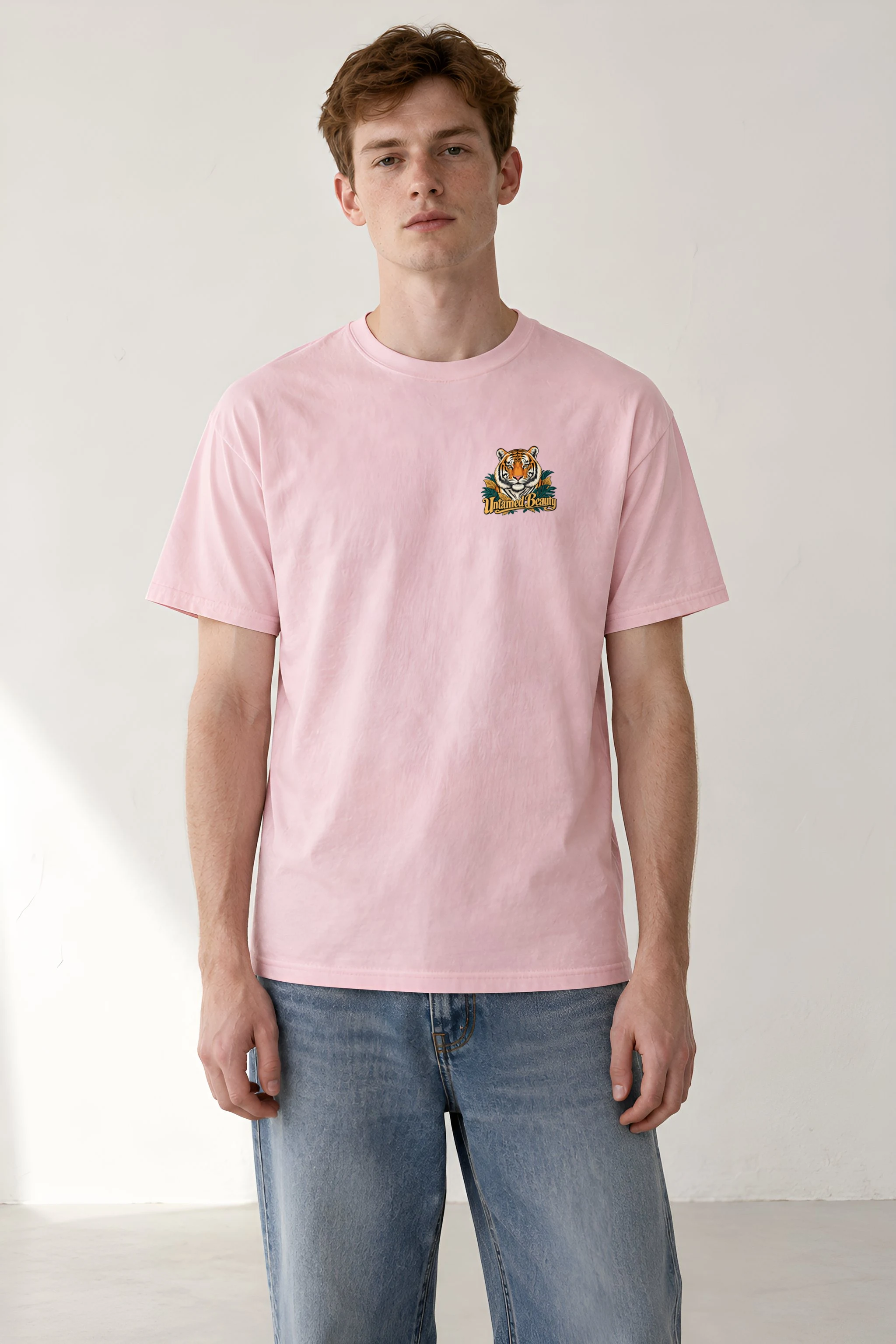 "Untamed Beauty" Heavyweight Unisex Crewneck T-shirt