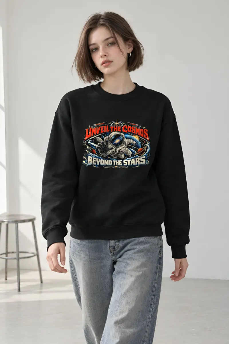 "Unveil The Cosmos" Heavy Blend Unisex Crewneck Sweatshirt