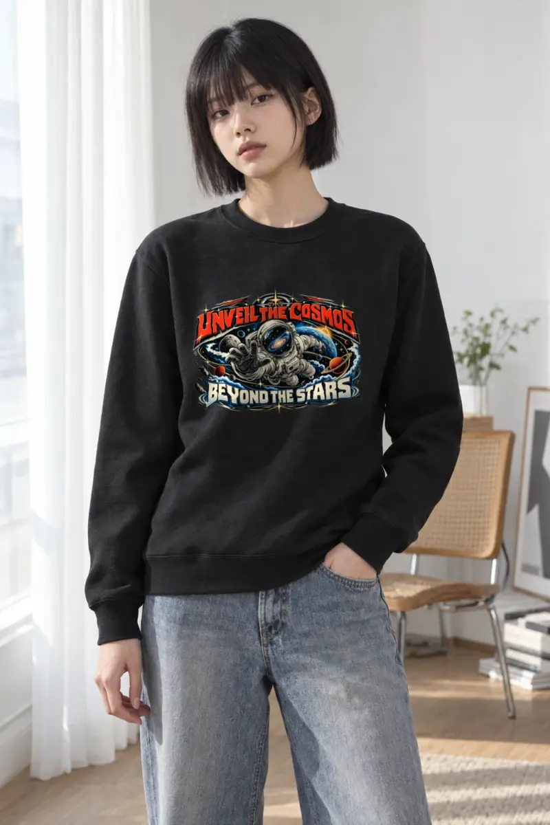 "Unveil The Cosmos" Heavy Blend Unisex Crewneck Sweatshirt