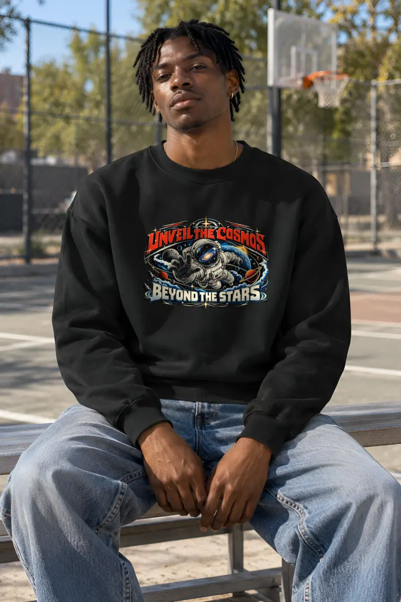 "Unveil The Cosmos" Heavy Blend Unisex Crewneck Sweatshirt