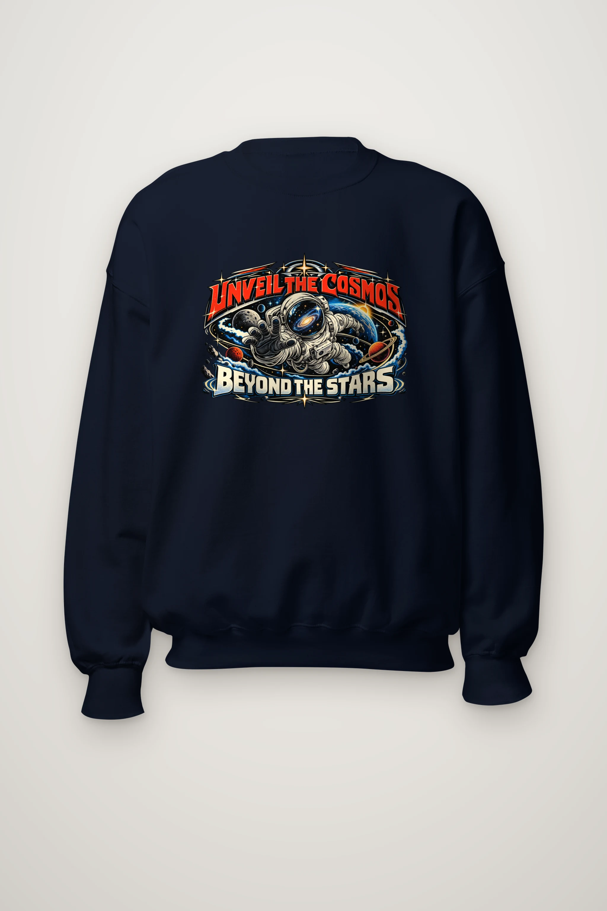 "Unveil The Cosmos" Heavy Blend Unisex Crewneck Sweatshirt