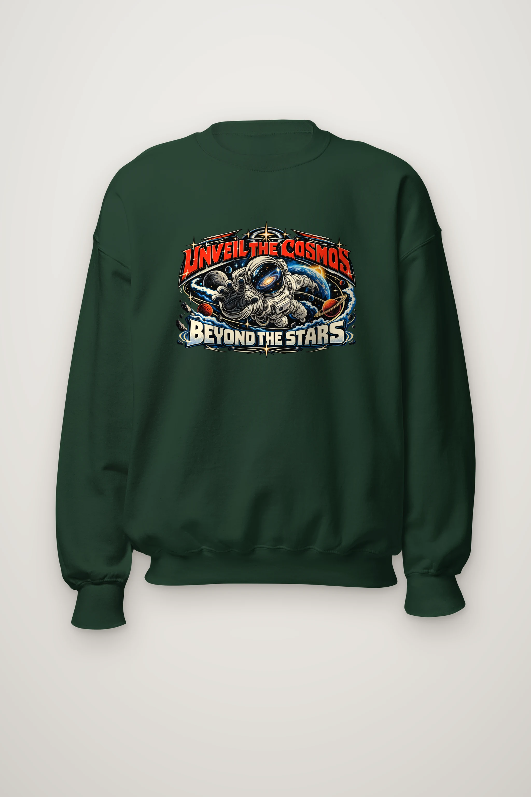 "Unveil The Cosmos" Heavy Blend Unisex Crewneck Sweatshirt