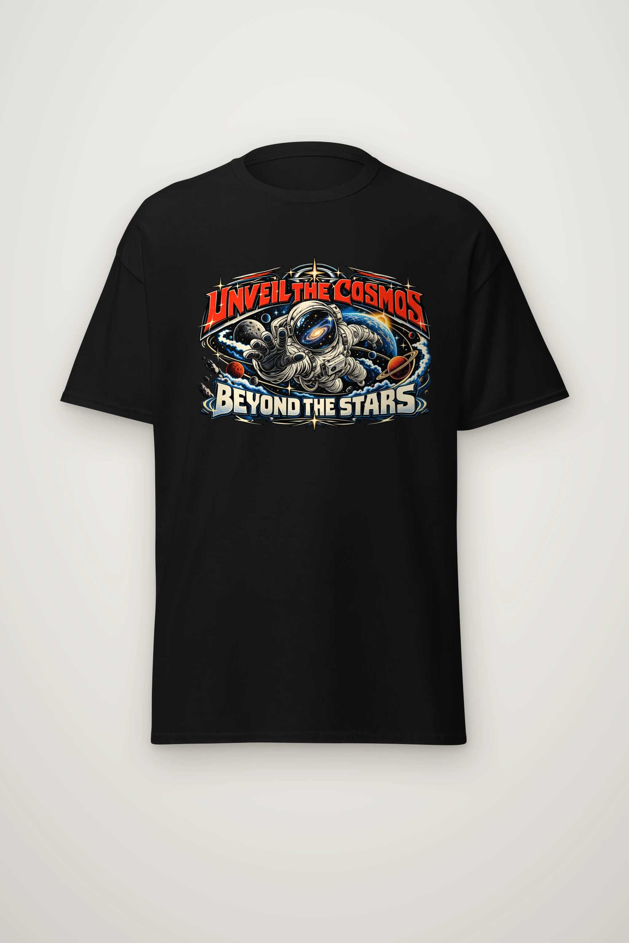 "Unveil The Cosmos Beyond" Heavyweight Unisex Crewneck T-shirt