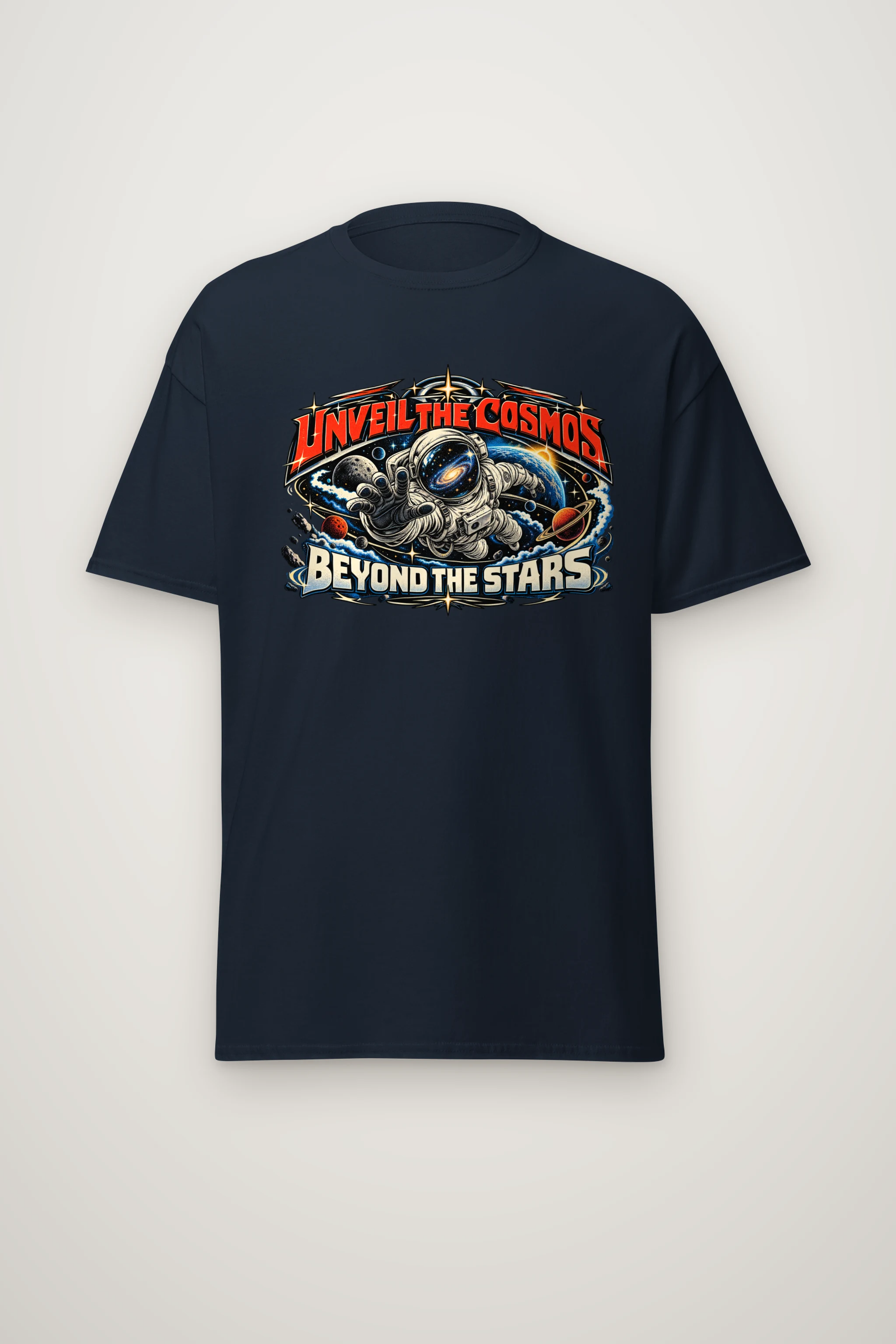 "Unveil The Cosmos Beyond" Heavyweight Unisex Crewneck T-shirt
