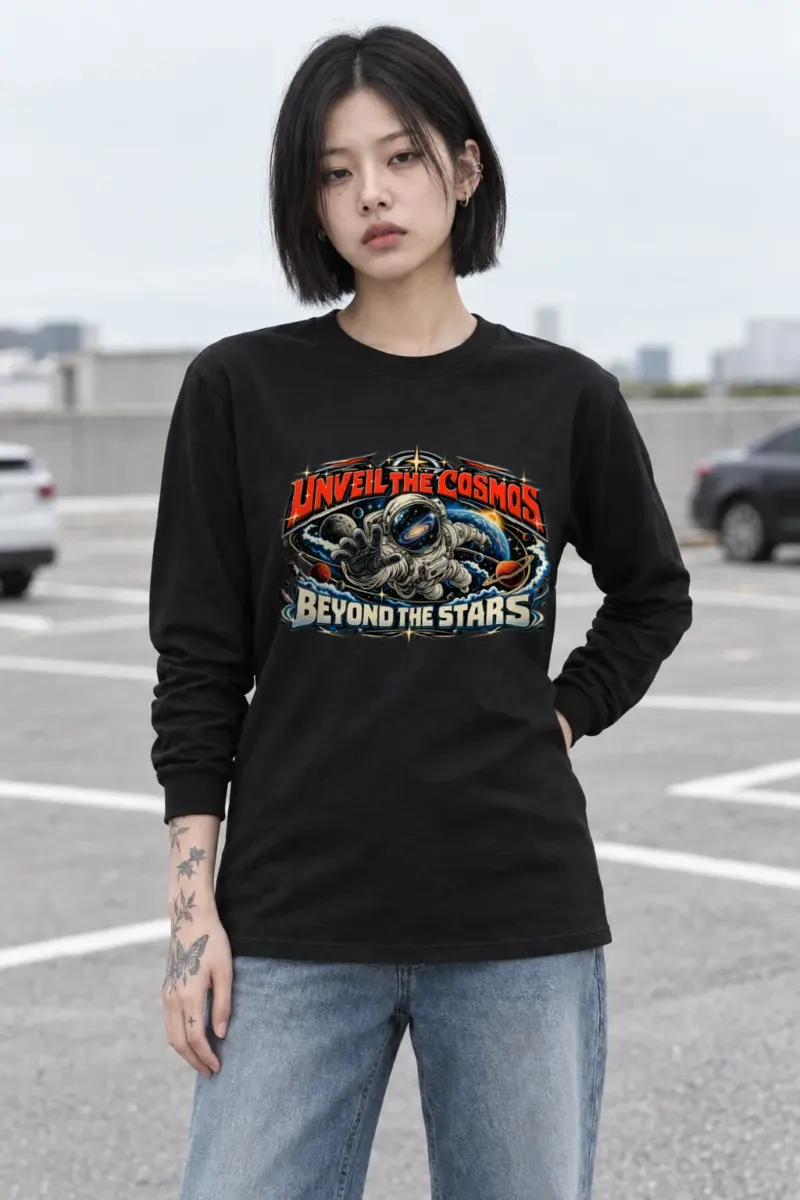 "Unveil The Cosmos Beyond" Unisex Longsleeve T-shirt