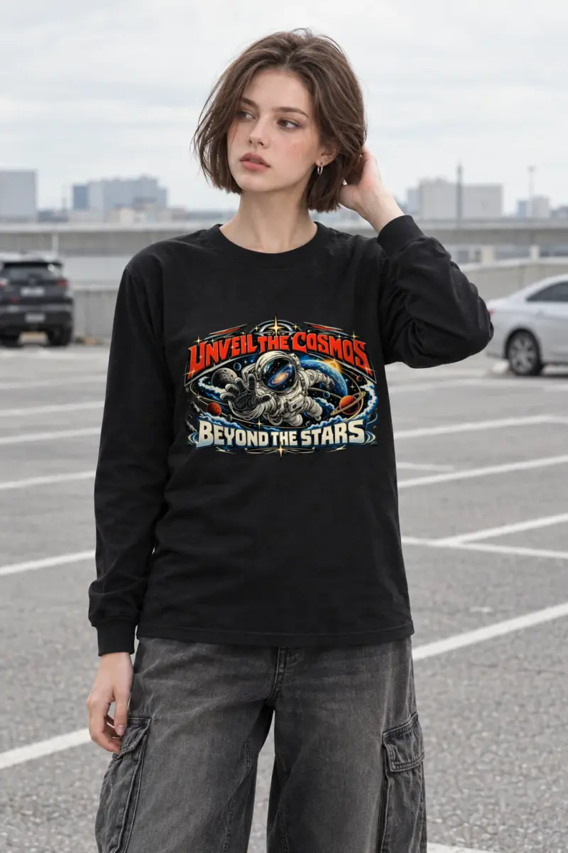"Unveil The Cosmos Beyond" Unisex Longsleeve T-shirt