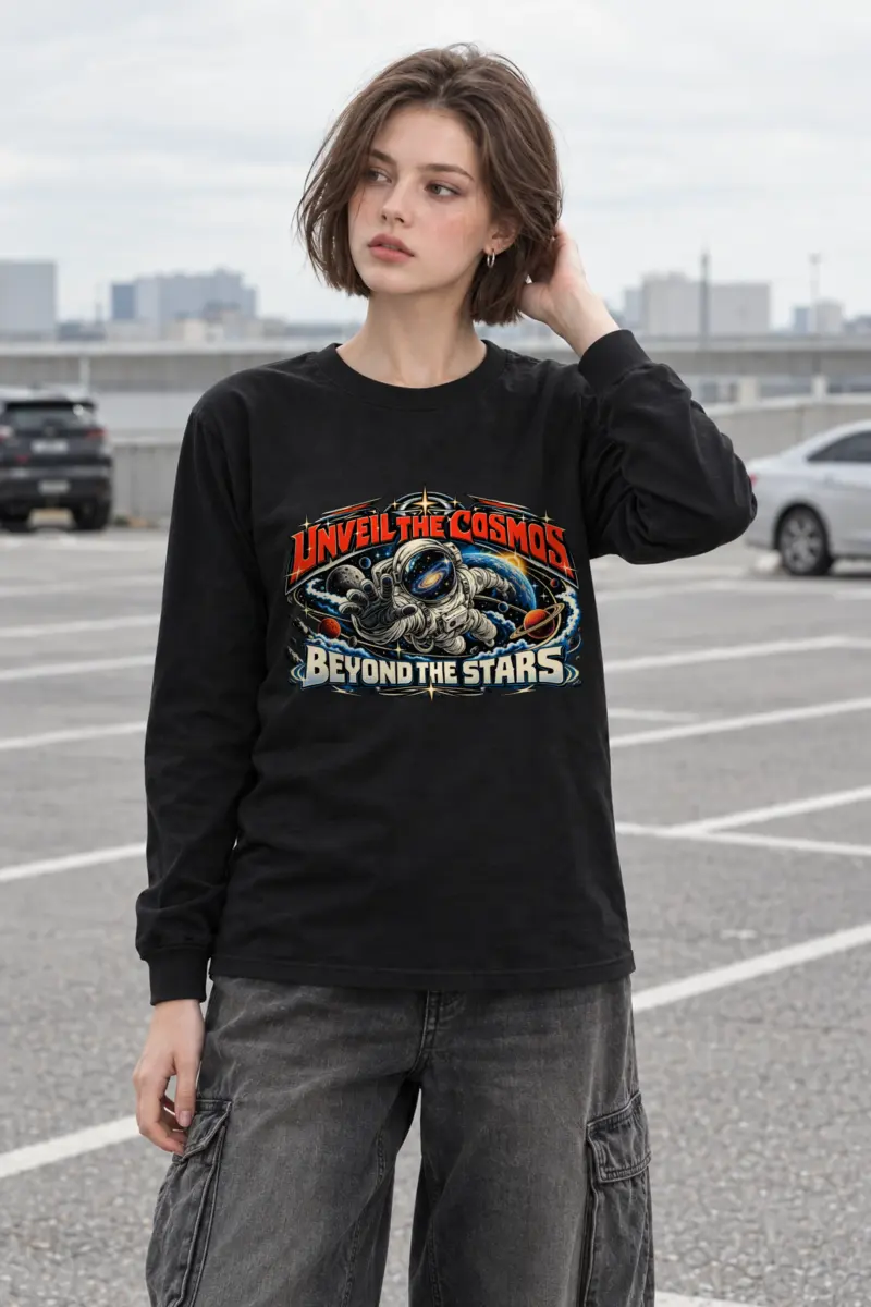 "Unveil The Cosmos Beyond" Unisex Longsleeve T-shirt