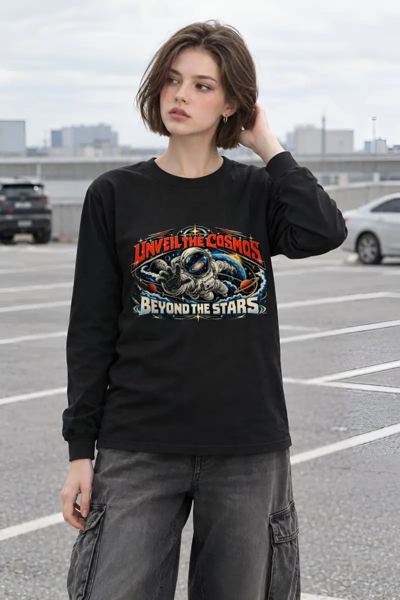"Unveil The Cosmos Beyond" Unisex Longsleeve T-shirt