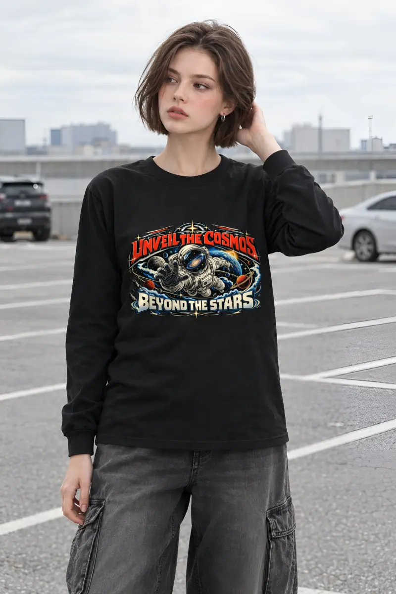 "Unveil The Cosmos Beyond" Unisex Longsleeve T-shirt