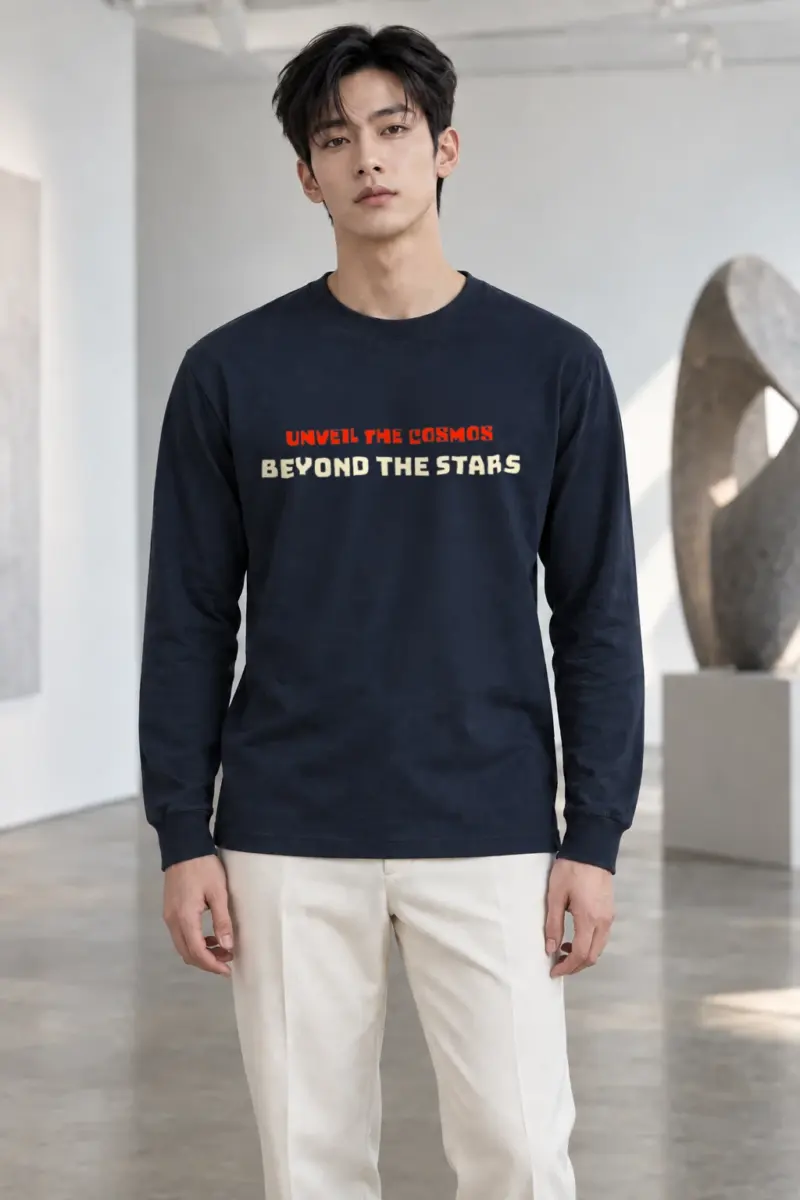 "Unveil The Cosmos" Unisex Longsleeve T-shirt | Gildan 2400