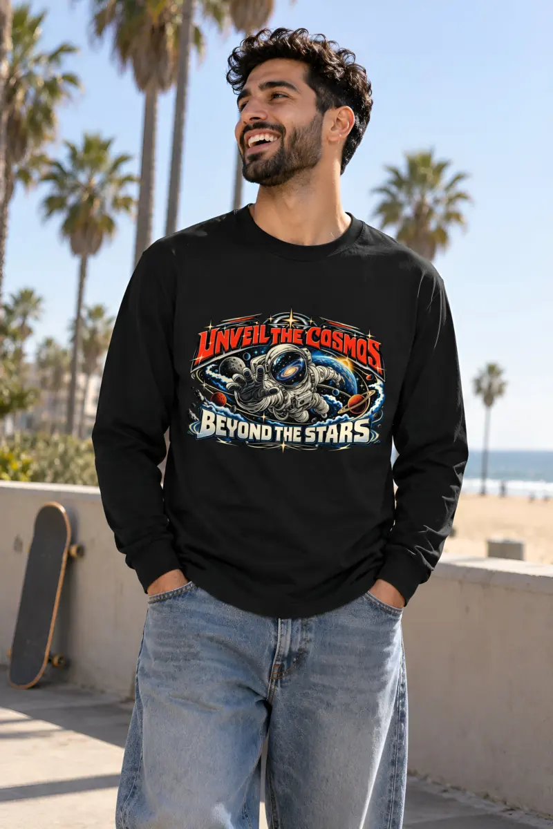 "Unveil The Cosmos Beyond" Unisex Longsleeve T-shirt