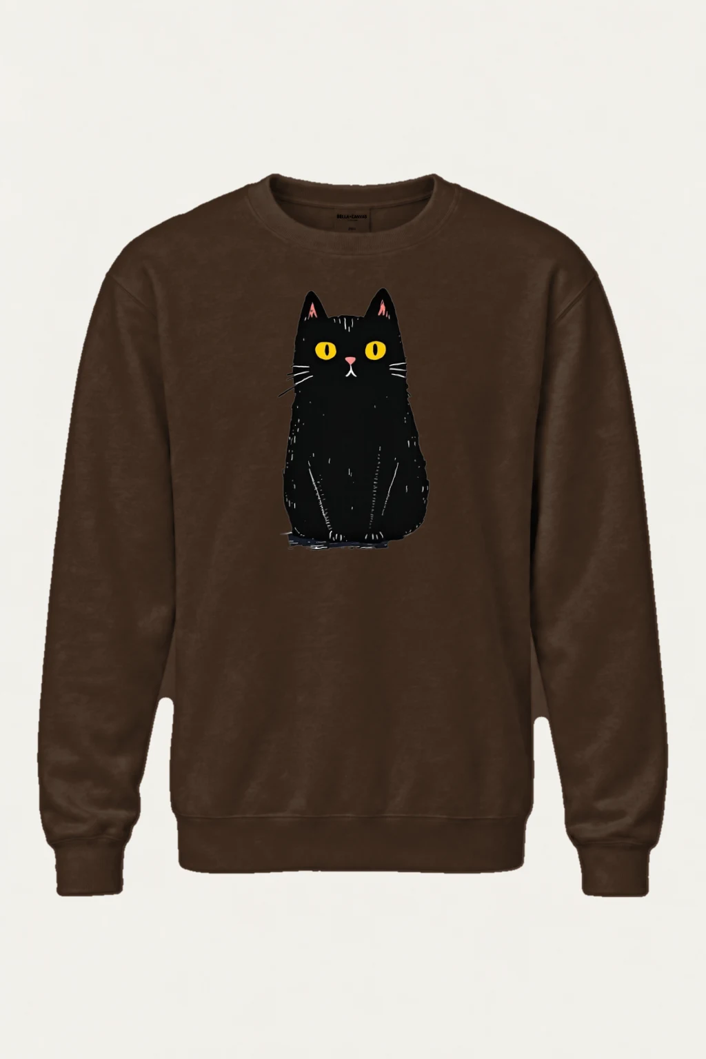 "Upright Black Cat" Heavy Blend Unisex Crewneck Sweatshirt | Gildan 18000