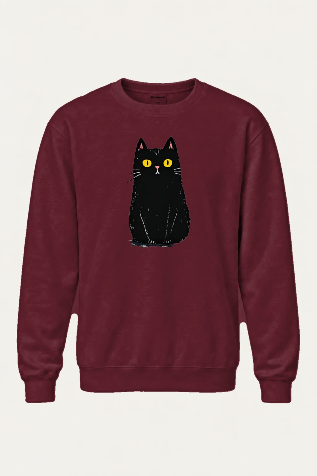 "Upright Black Cat" Heavy Blend Unisex Crewneck Sweatshirt | Gildan 18000