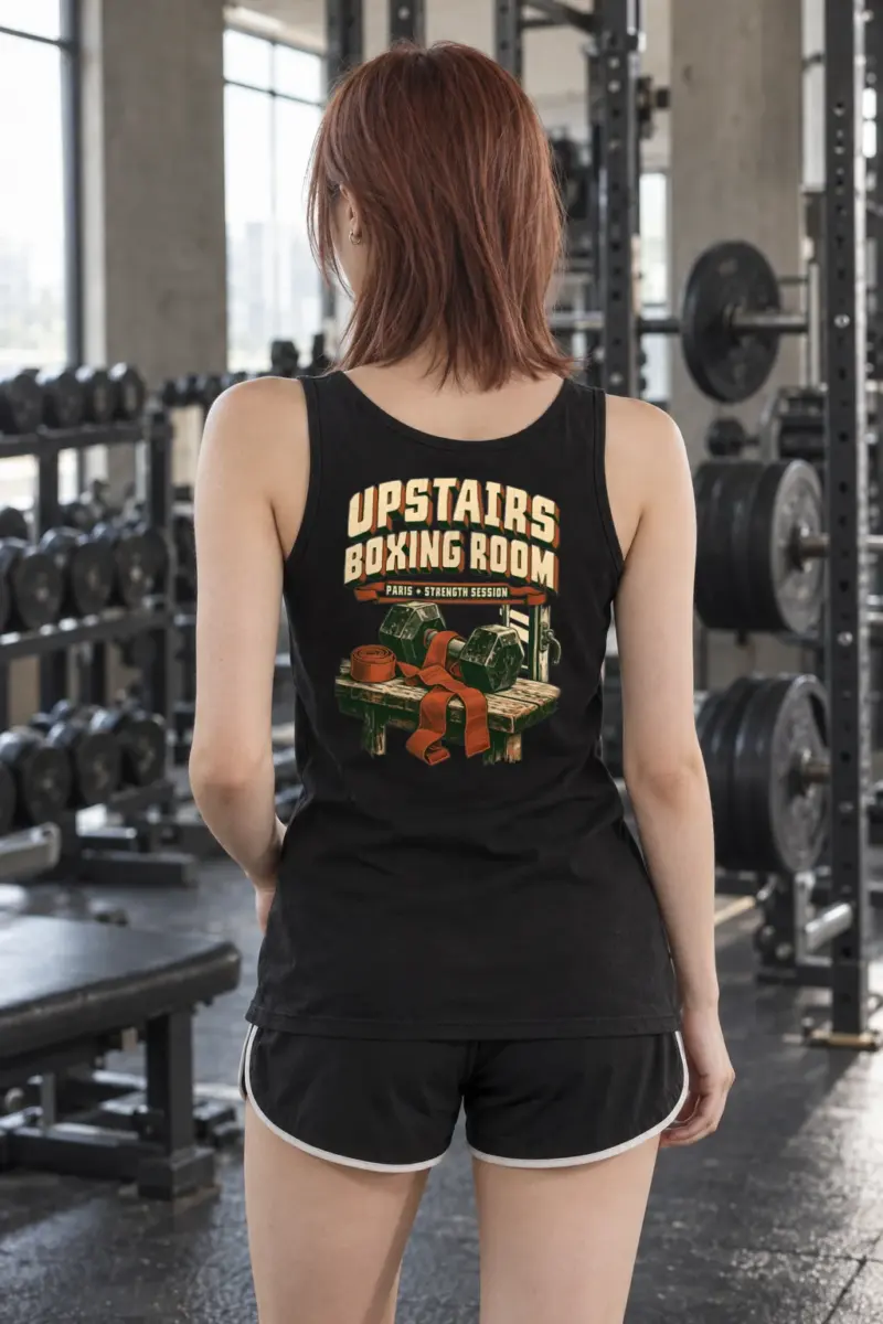 “Upstairs Boxing Room” Unisex Jersey Tank