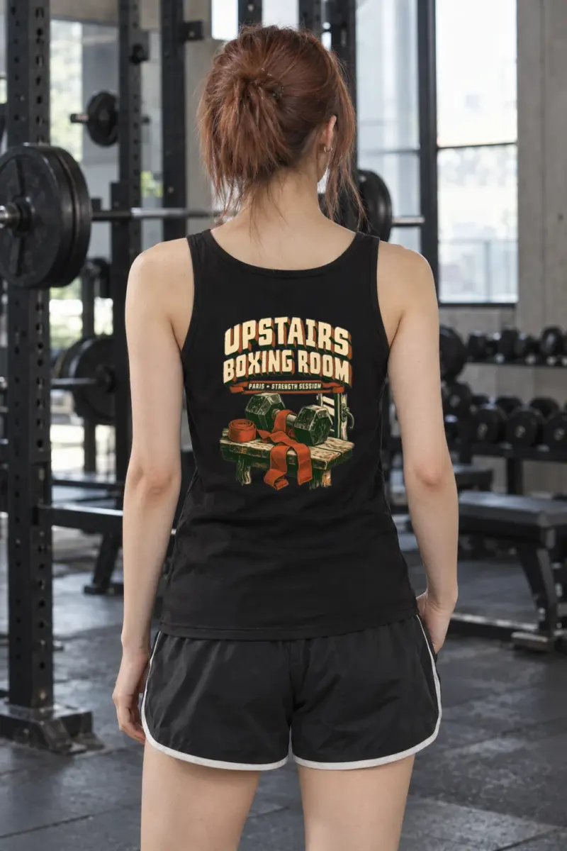 “Upstairs Boxing Room” Unisex Jersey Tank