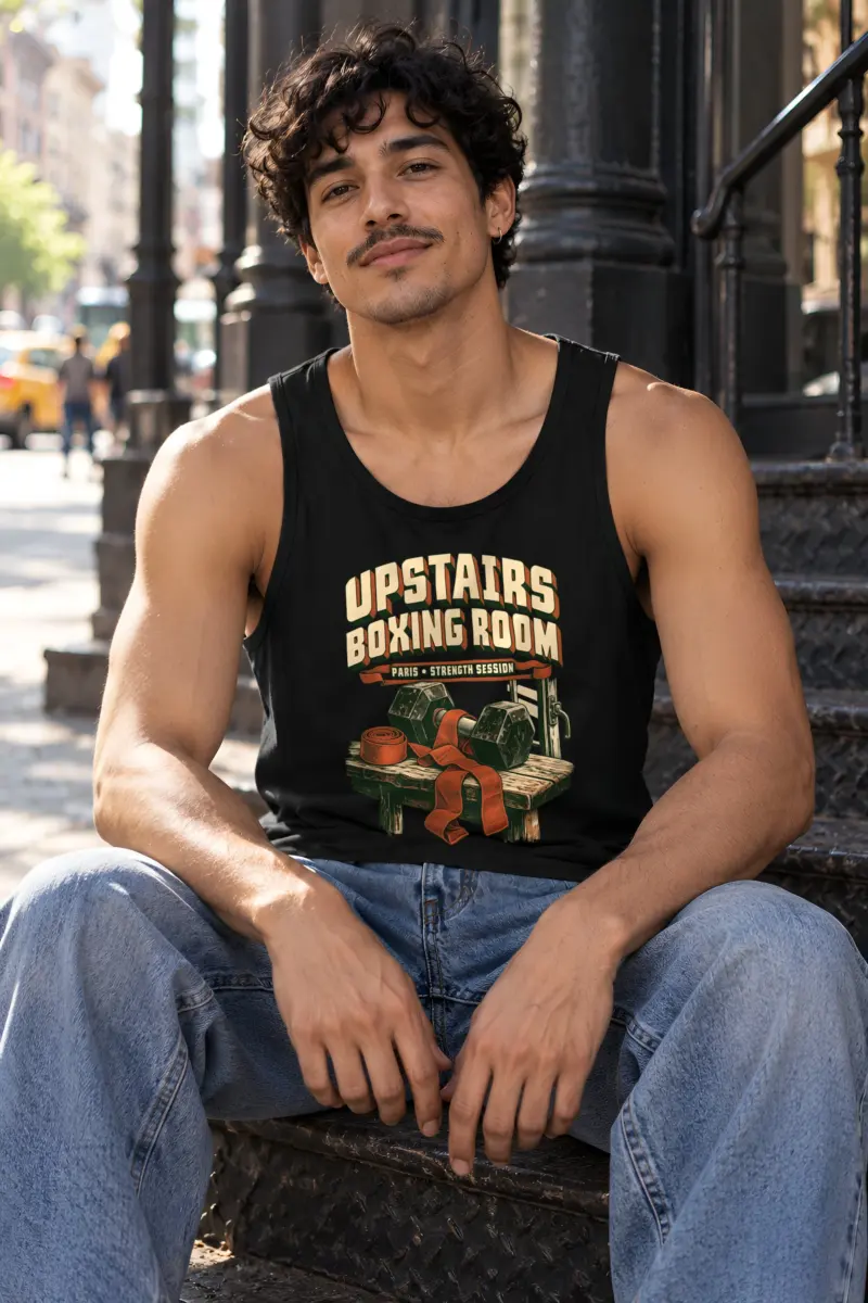 "Upstairs Boxing Room" Unisex Jersey Tank