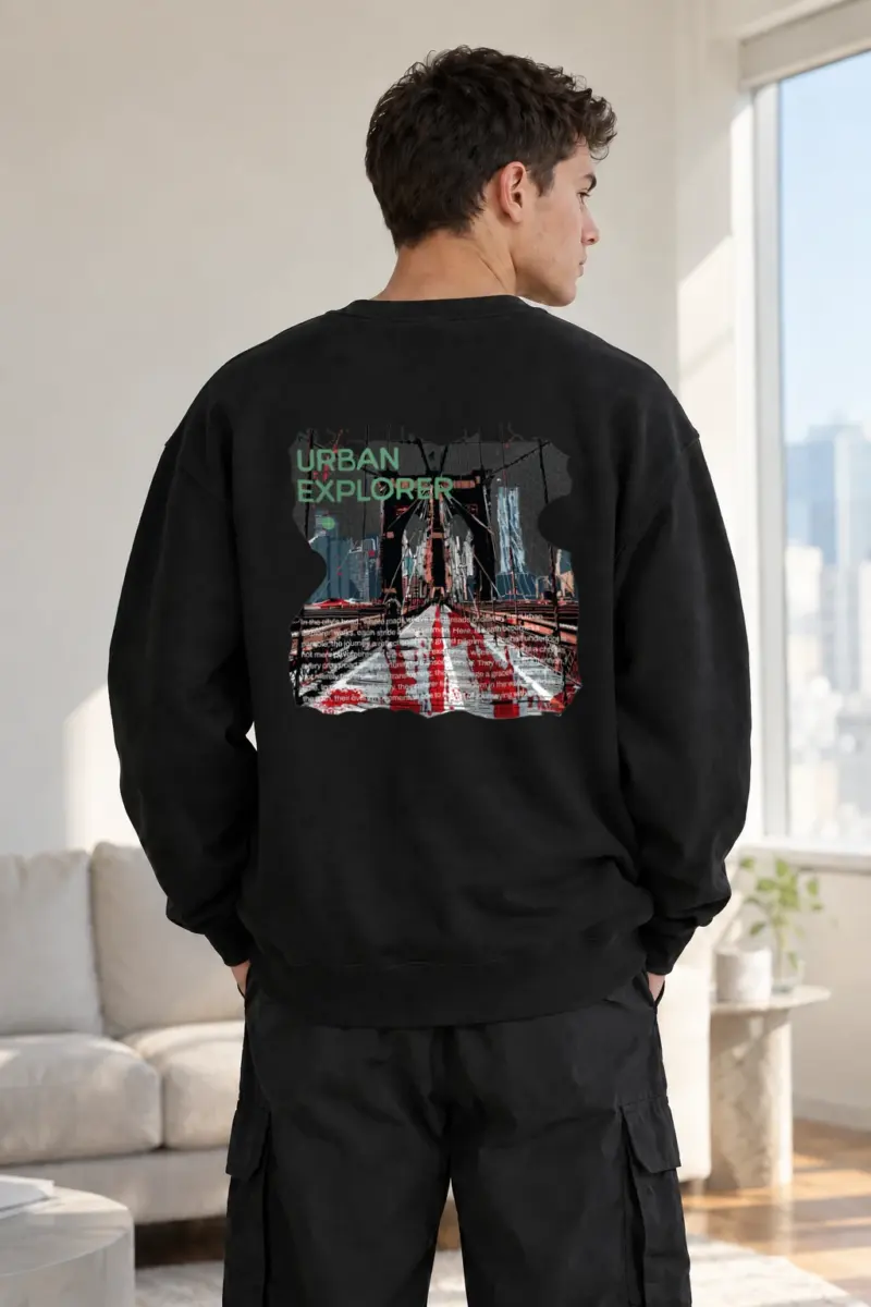 "Urban Explorer" Heavy Blend Unisex Crewneck Sweatshirt | Gildan 18000