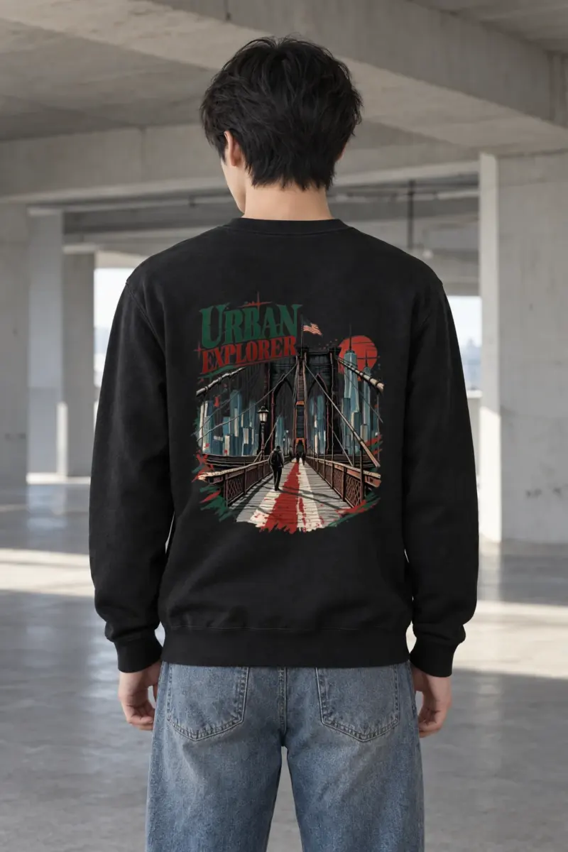 "Urban Explorer" Heavy Blend Unisex Crewneck Sweatshirt