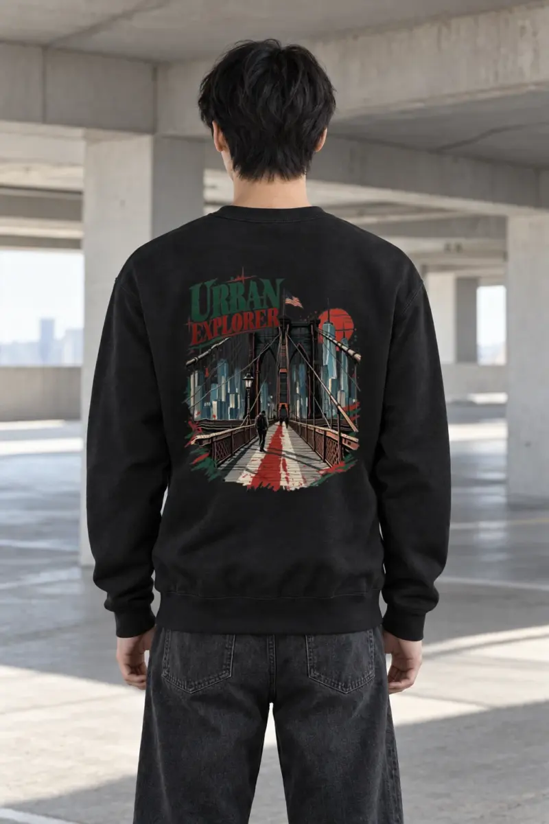 "Urban Explorer" Heavy Blend Unisex Crewneck Sweatshirt | Gildan 18000