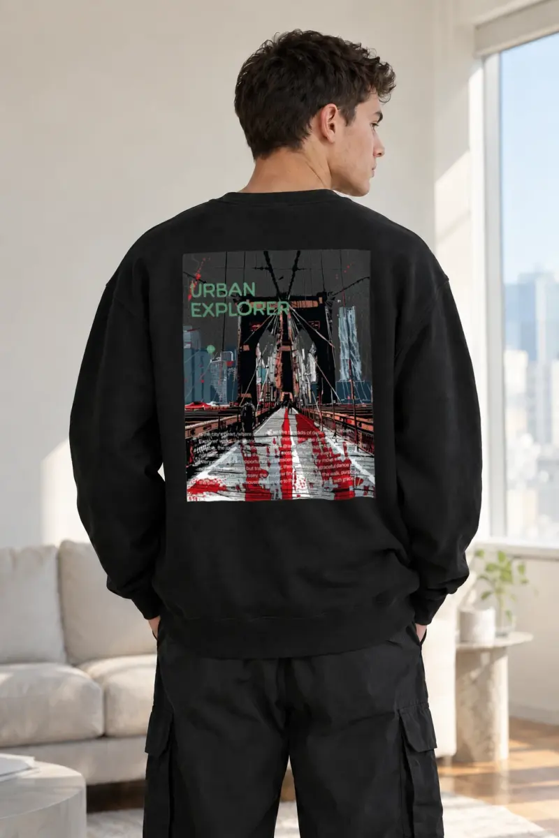 “Urban Explorer” Heavy Blend Unisex Crewneck Sweatshirt | Gildan 18000