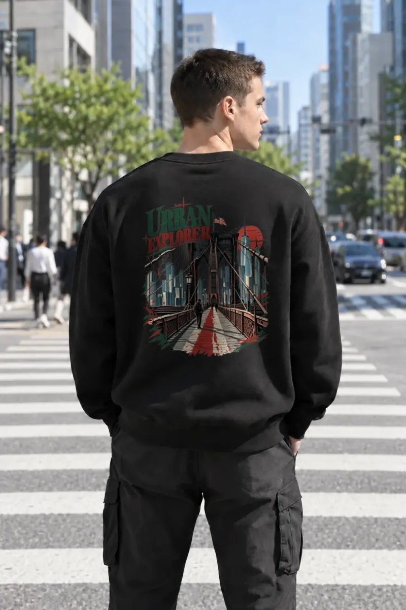 "Urban Explorer" Heavy Blend Unisex Crewneck Sweatshirt | Gildan 18000