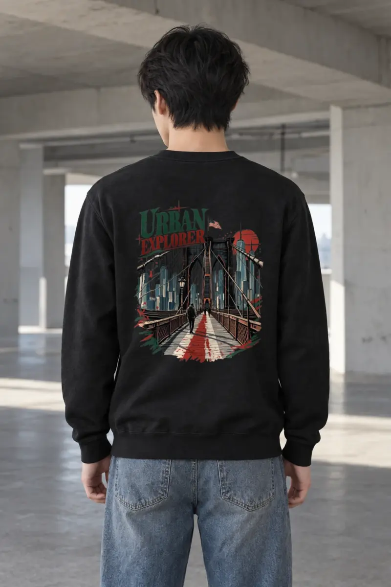"Urban Explorer" Heavy Blend Unisex Crewneck Sweatshirt
