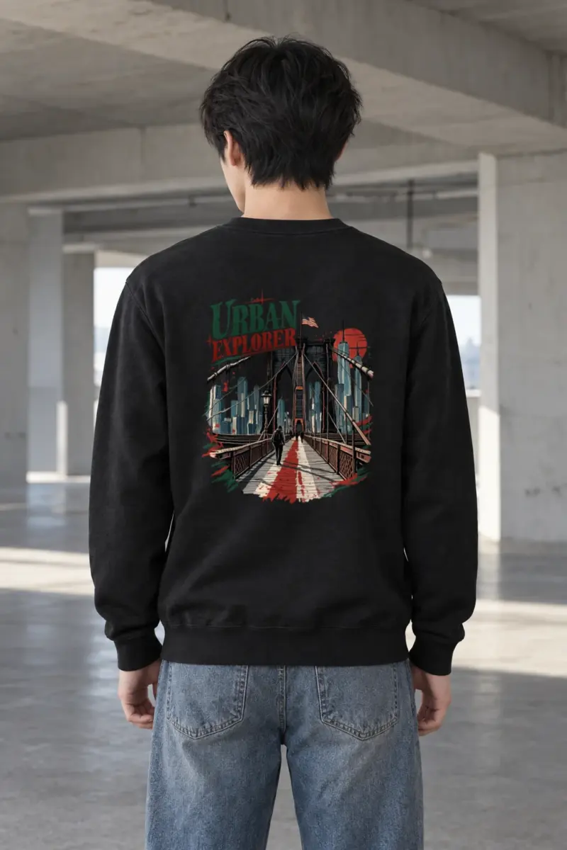 "Urban Explorer" Heavy Blend Unisex Crewneck Sweatshirt