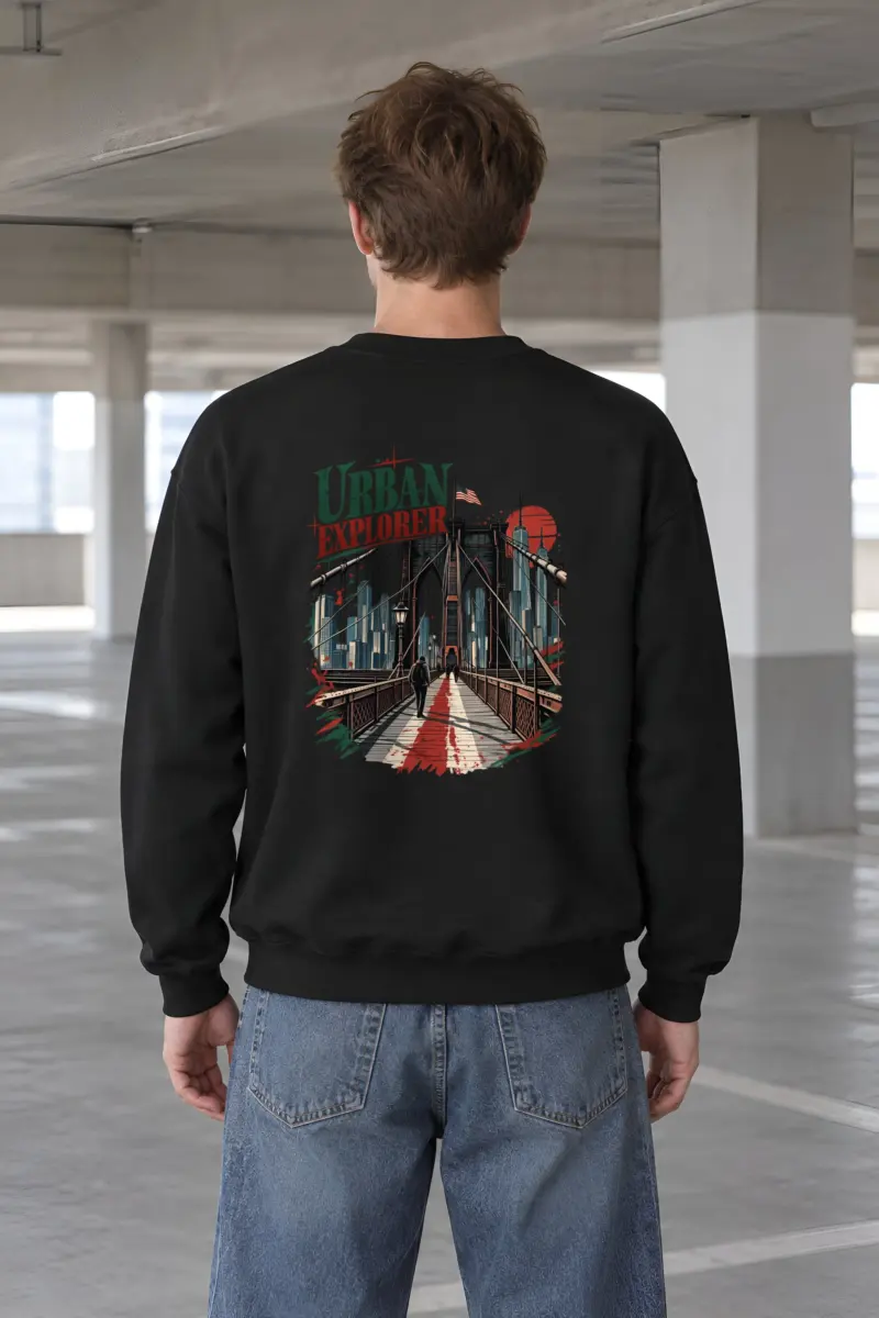 "Urban Explorer" Heavy Blend Unisex Crewneck Sweatshirt