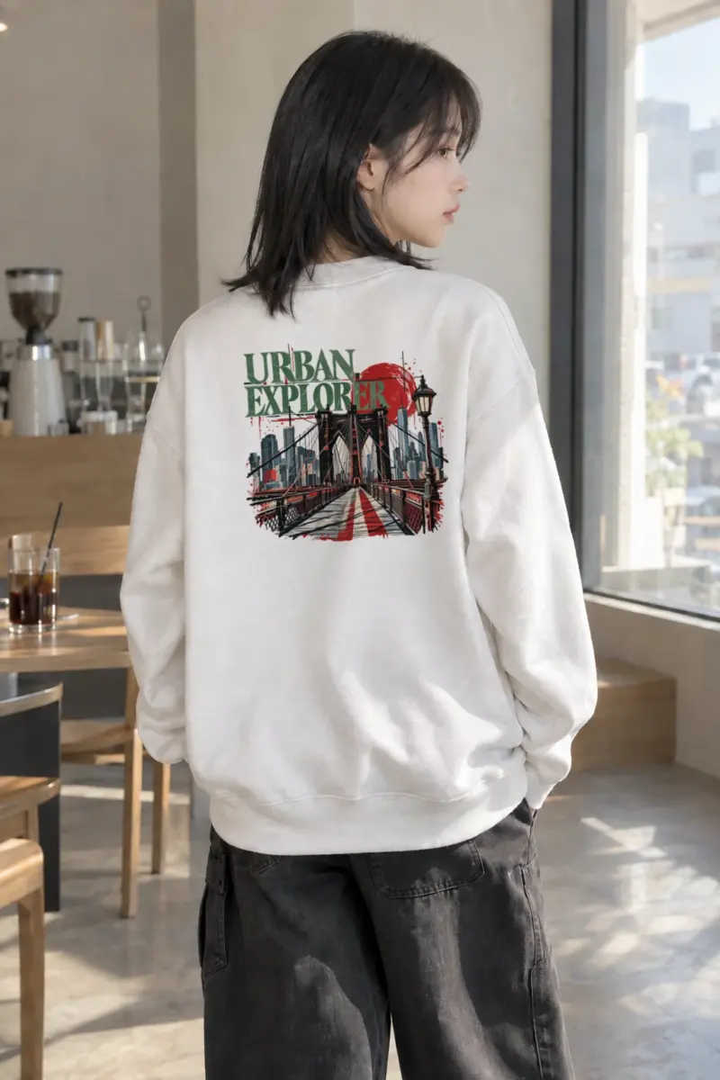 "Urban Explorer" Heavy Blend Unisex Crewneck Sweatshirt | Gildan 18000