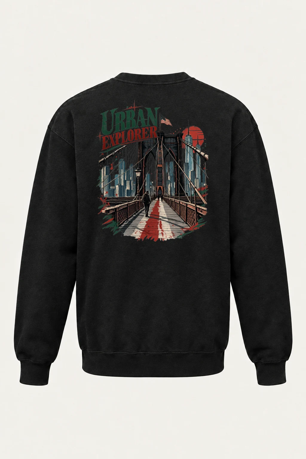 "Urban Explorer" Heavy Blend Unisex Crewneck Sweatshirt | Gildan 18000