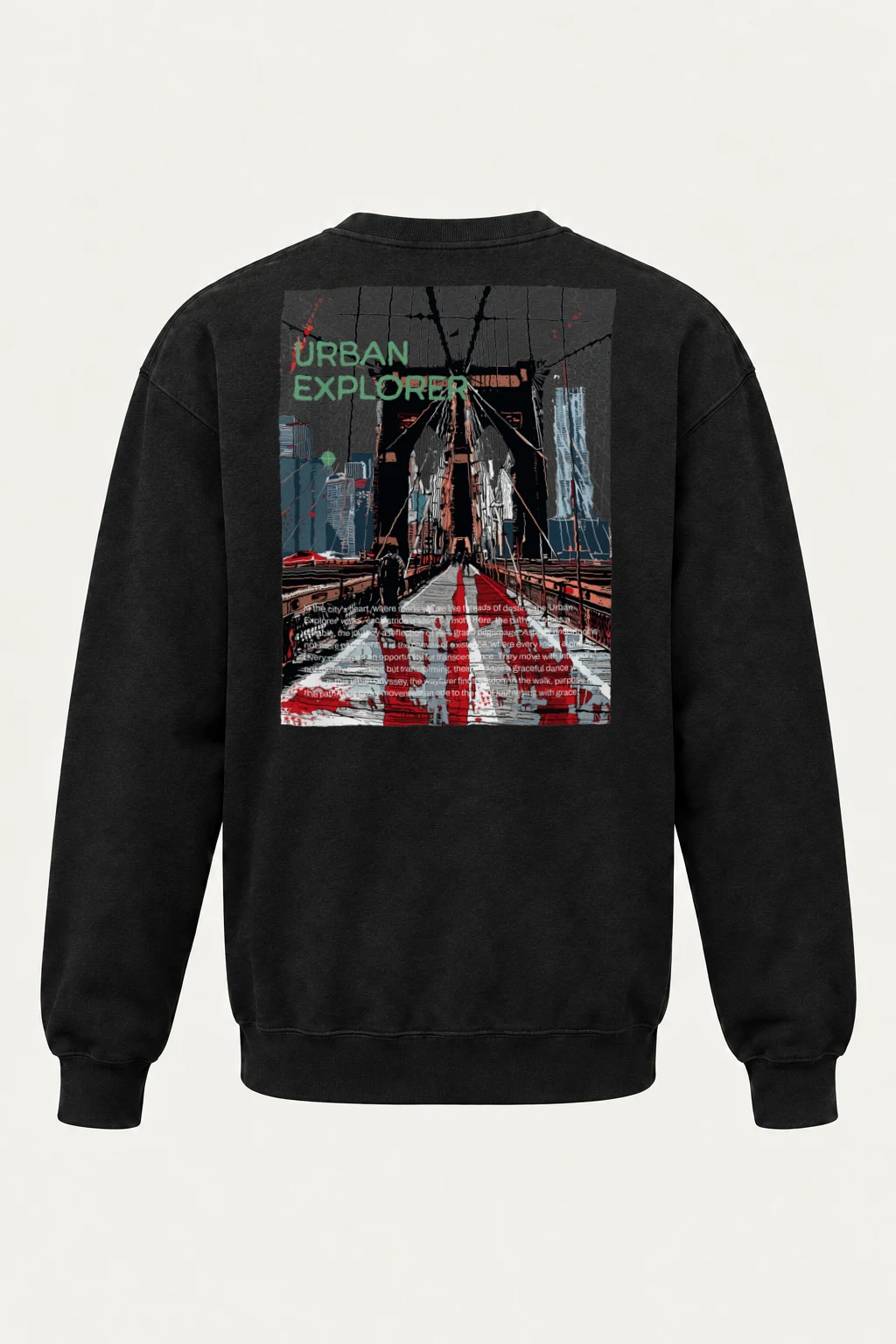 "Urban Explorer" Heavy Blend Unisex Crewneck Sweatshirt | Gildan 18000