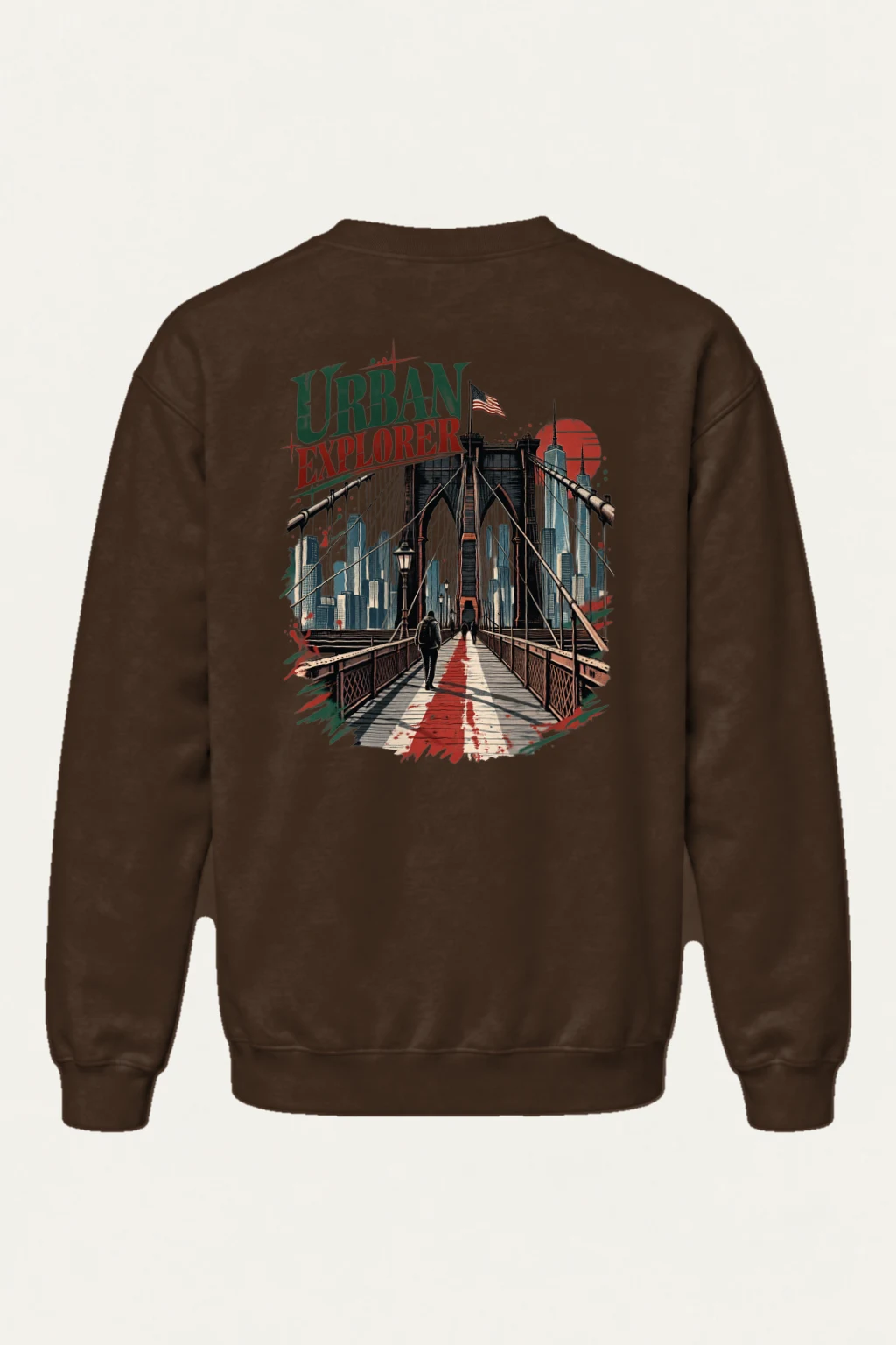 "Urban Explorer" Heavy Blend Unisex Crewneck Sweatshirt | Gildan 18000
