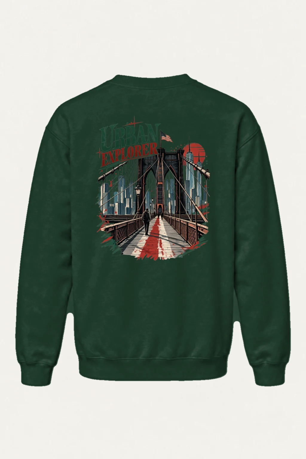 "Urban Explorer" Heavy Blend Unisex Crewneck Sweatshirt | Gildan 18000