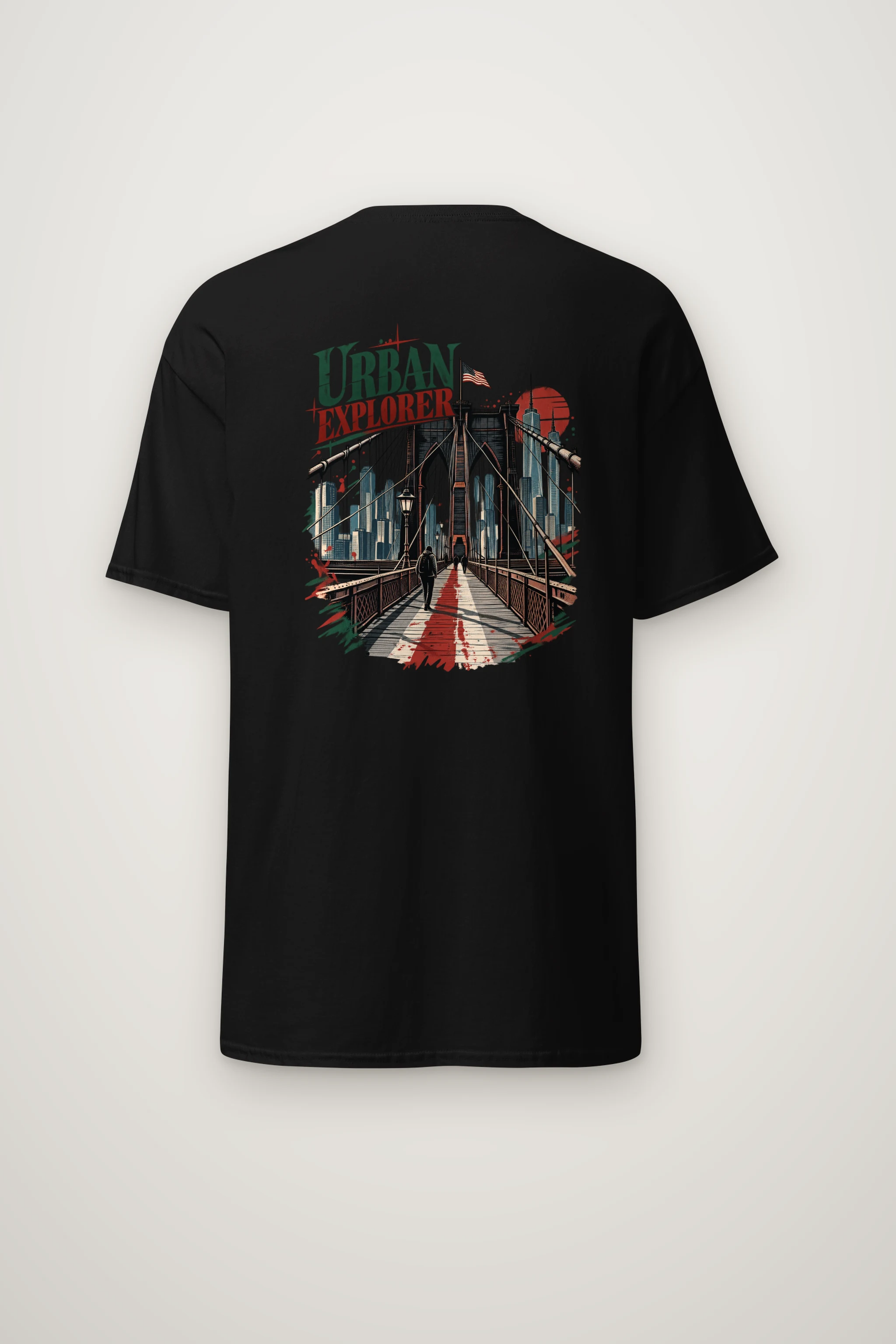 "Urban Explorer" Heavyweight Unisex Crewneck T-shirt