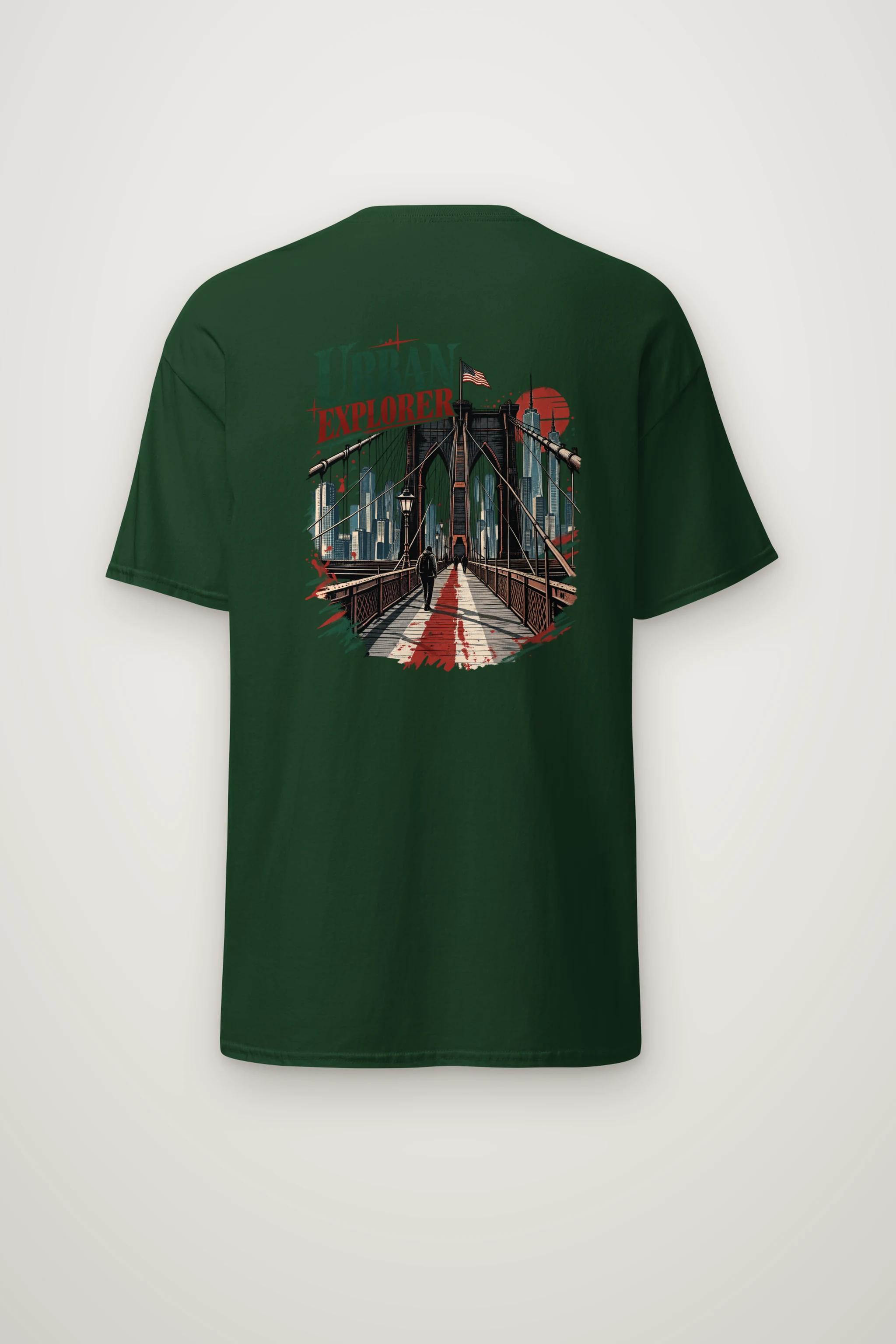 "Urban Explorer" Heavyweight Unisex Crewneck T-shirt