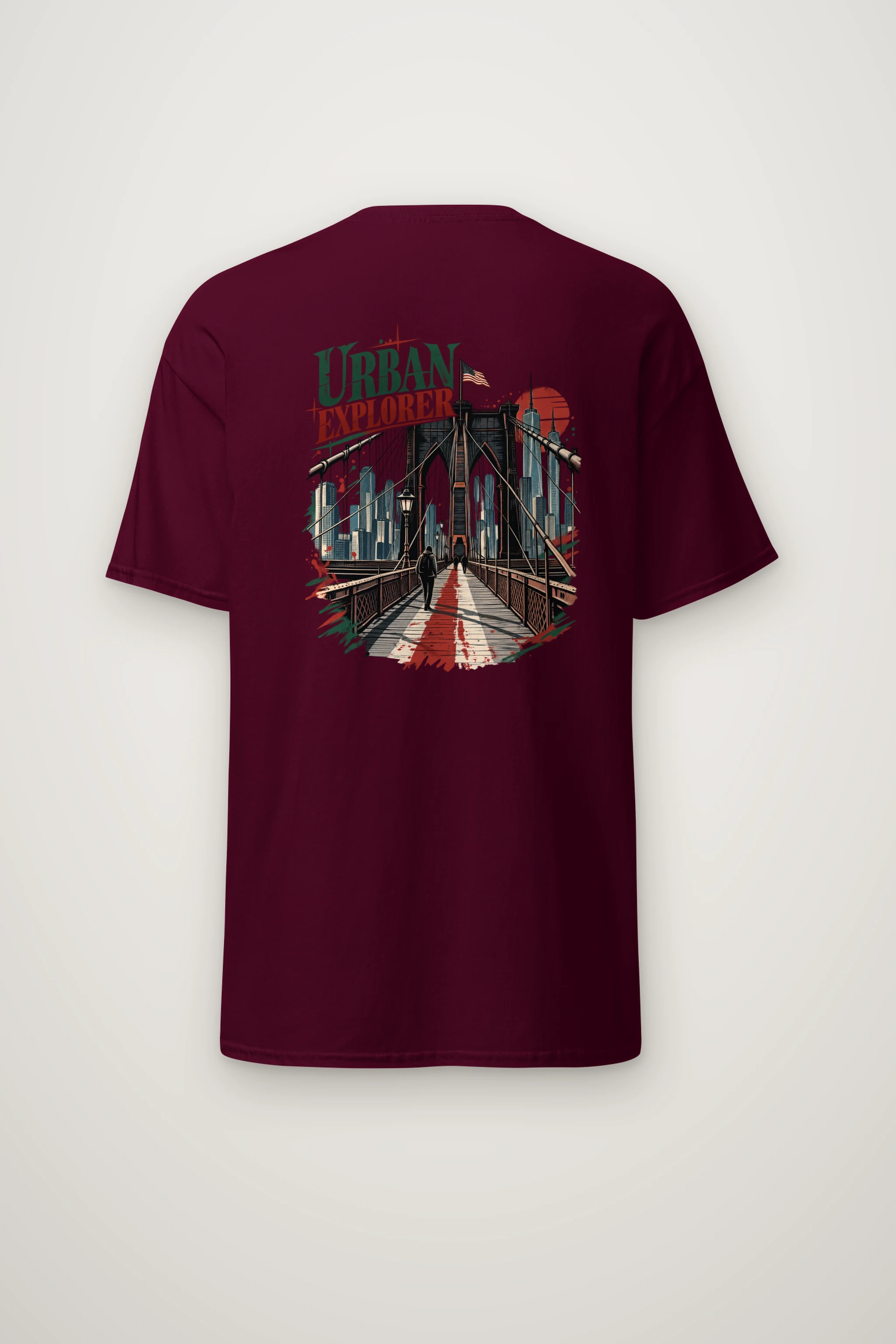 "Urban Explorer" Heavyweight Unisex Crewneck T-shirt