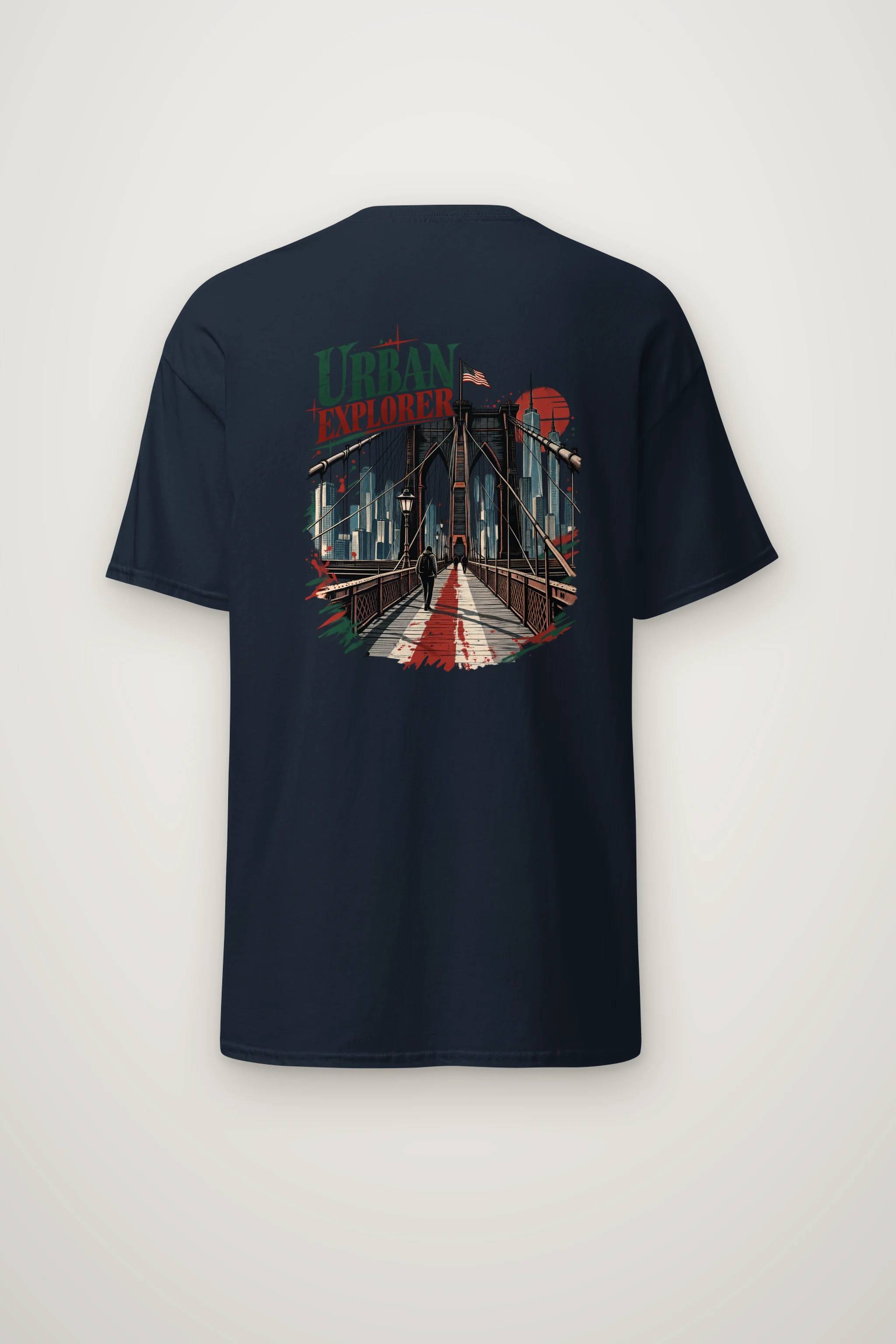 "Urban Explorer" Heavyweight Unisex Crewneck T-shirt