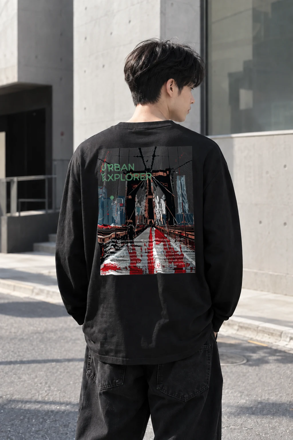 "Urban Explorer" Unisex Longsleeve T-shirt | Gildan 2400