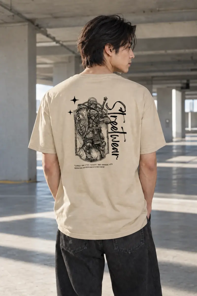 "Urban Knight" Heavyweight Unisex Crewneck T-shirt | Gildan 5000