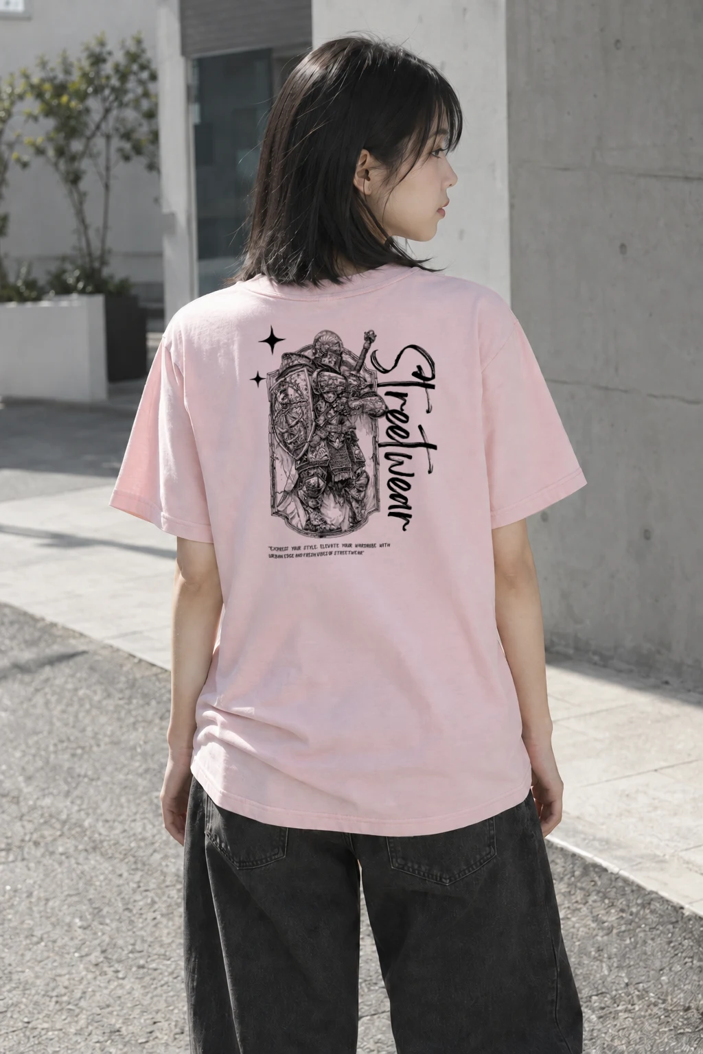 "Urban Knight" Heavyweight Unisex Crewneck T-shirt | Gildan 5000