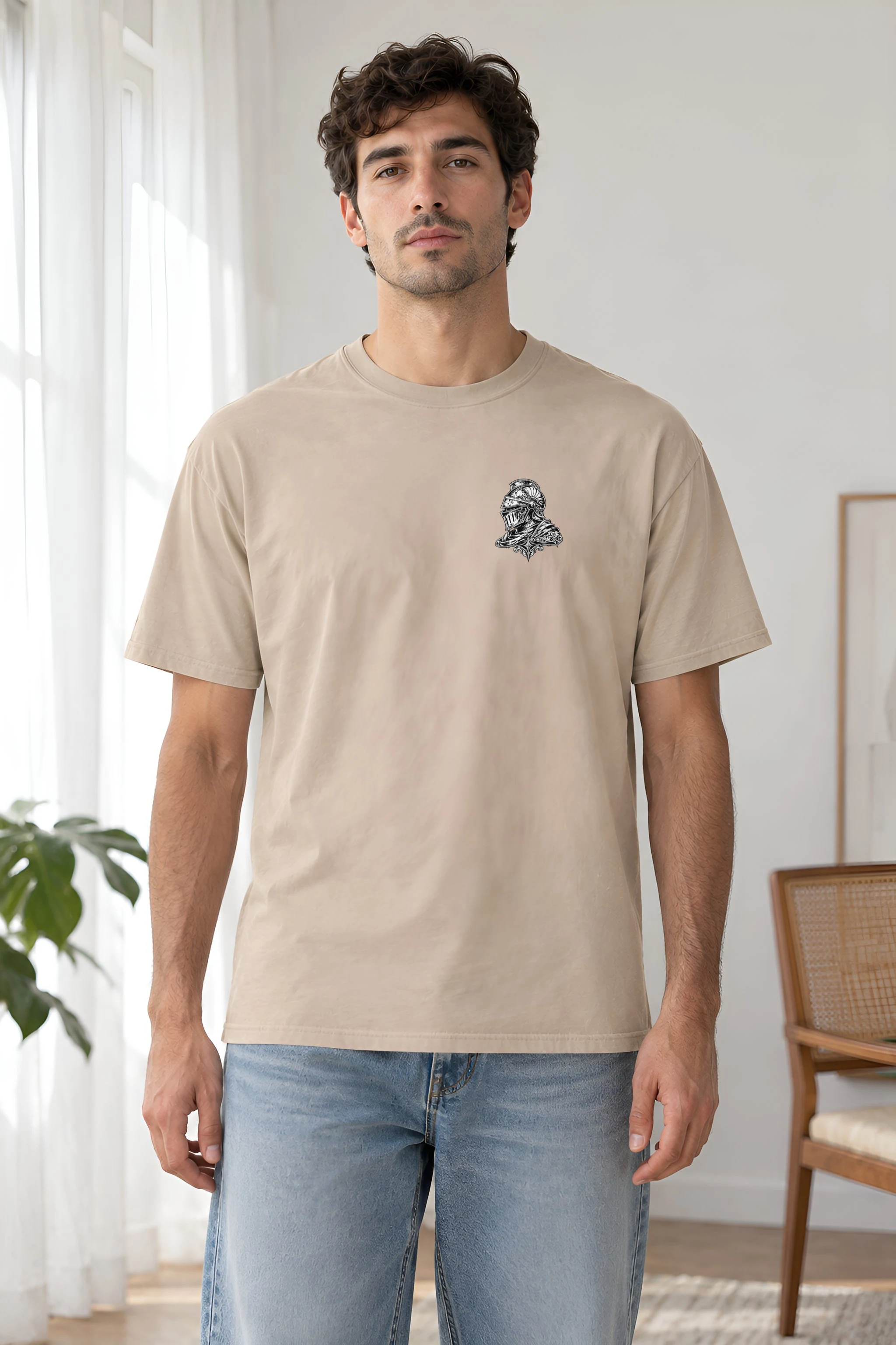 "Urban Knight" Heavyweight Unisex Crewneck T-shirt