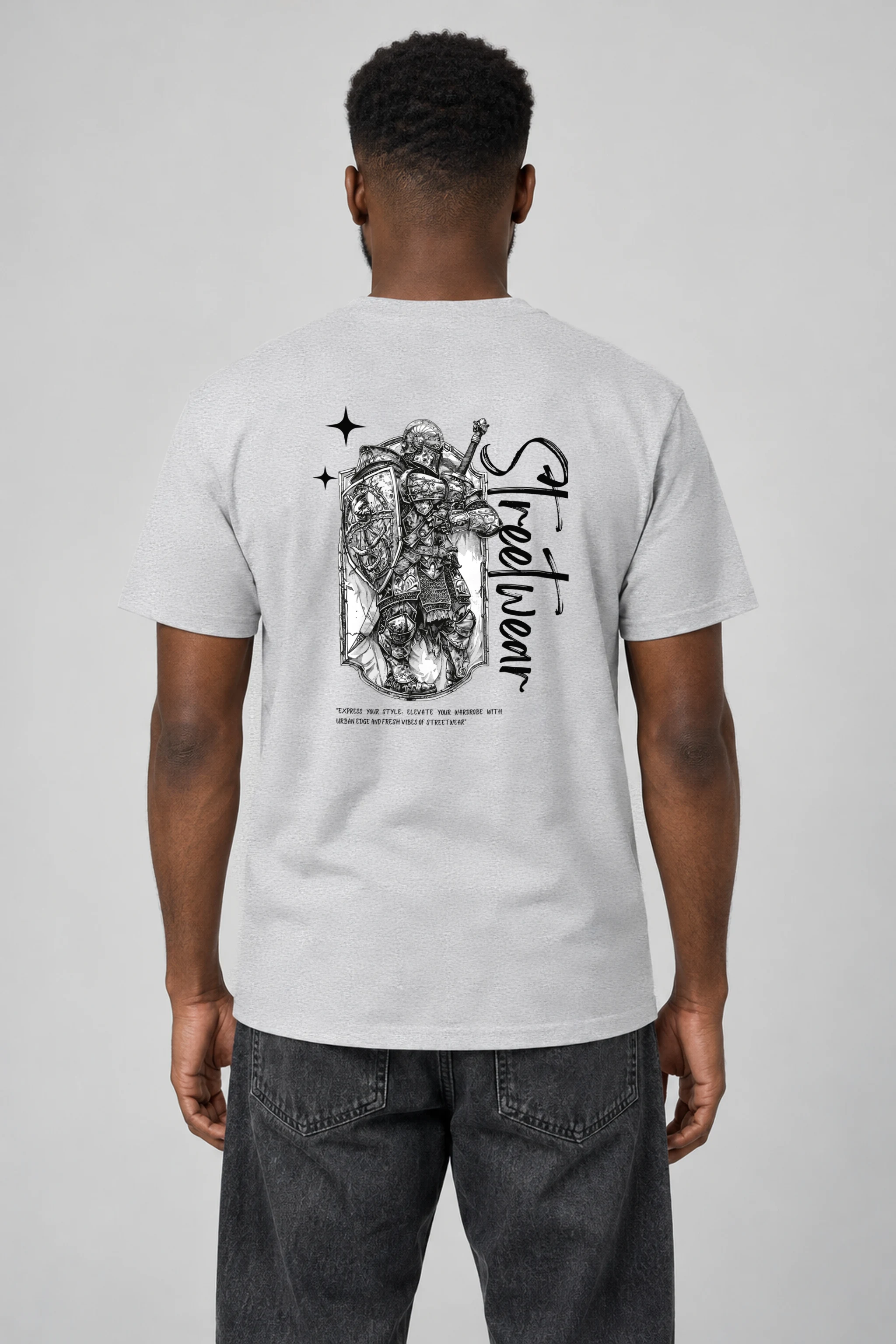 "Urban Knight" Heavyweight Unisex Crewneck T-shirt